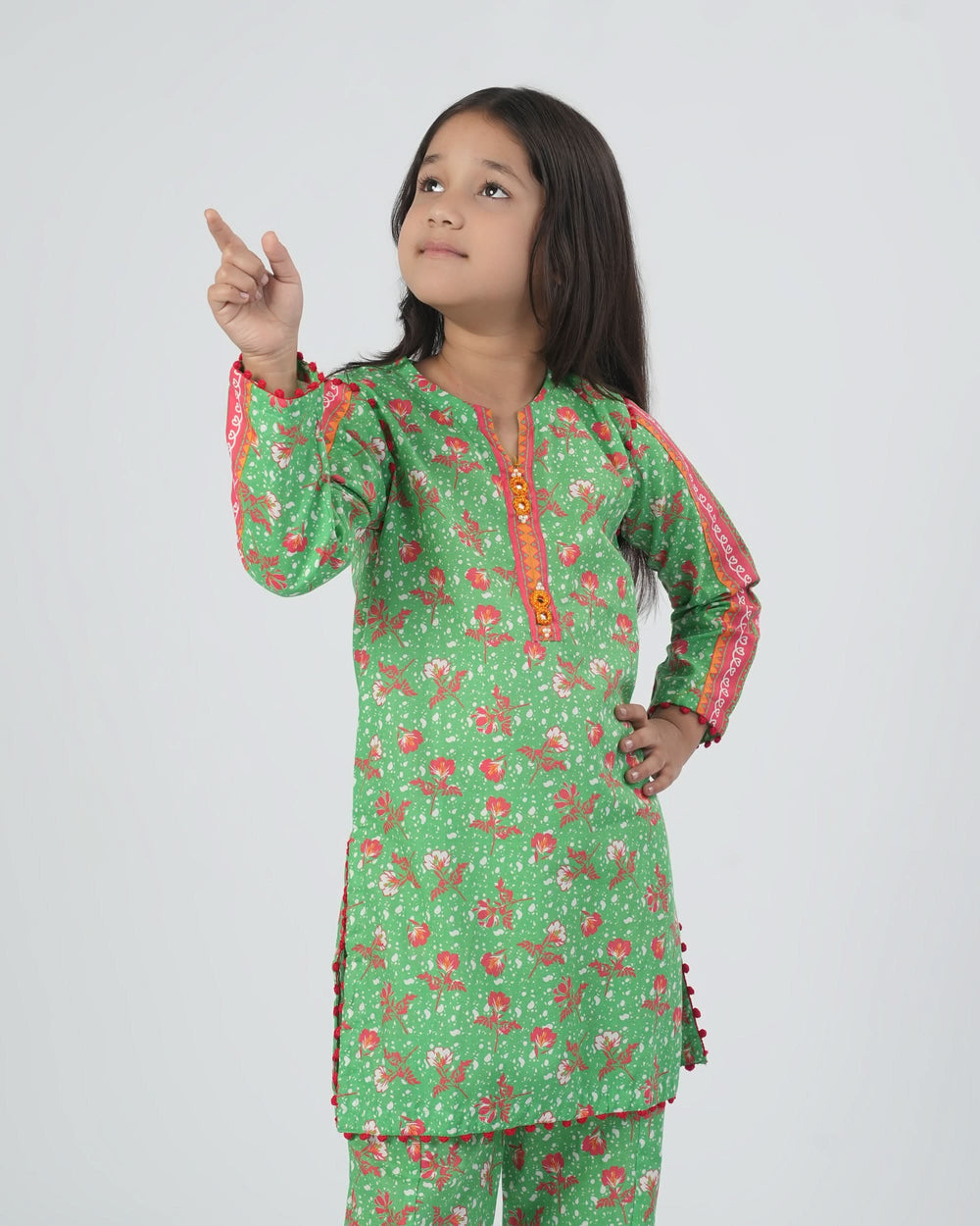 Eminent Girls Printed Shalwar Suit - Green, Girls Shalwar Kameez, Eminent, Chase Value