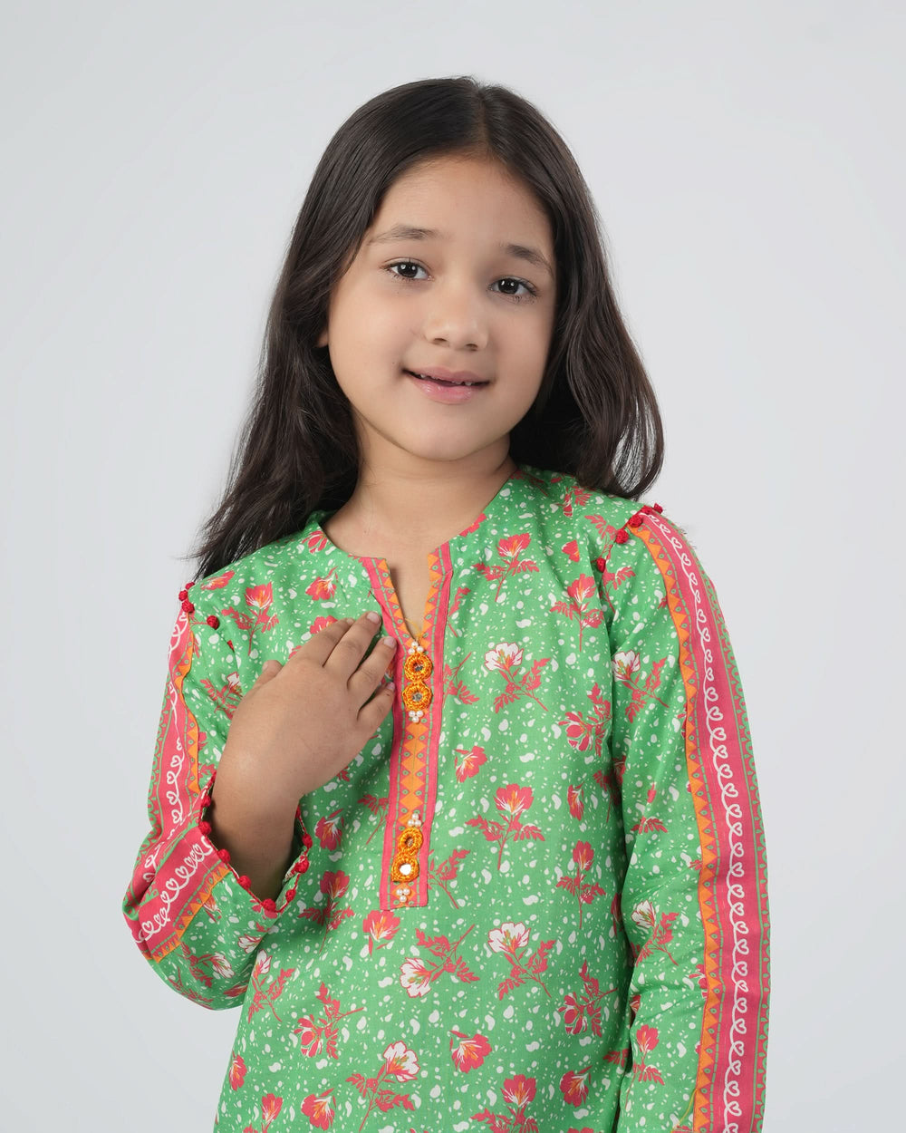 Eminent Girls Printed Shalwar Suit - Green, Girls Shalwar Kameez, Eminent, Chase Value