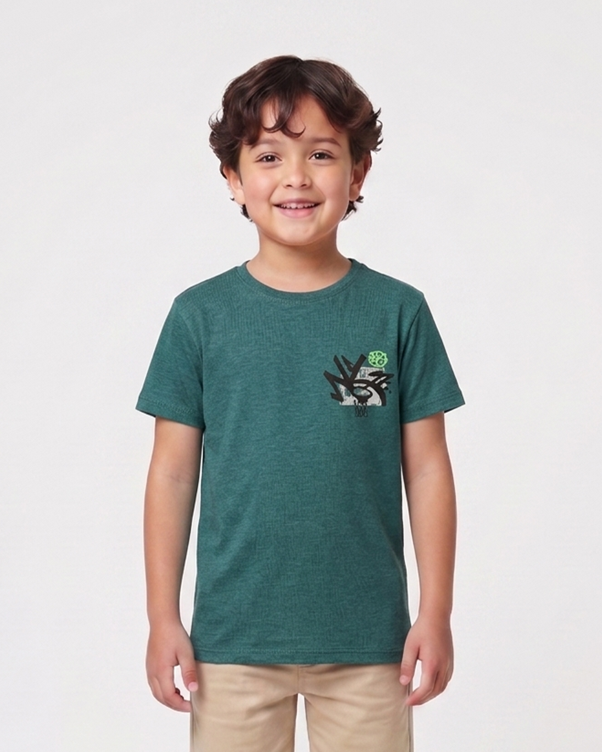 Valuables Boys' Half Sleeves T-Shirt