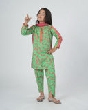 Eminent Girls Printed Shalwar Suit - Green, Girls Shalwar Kameez, Eminent, Chase Value