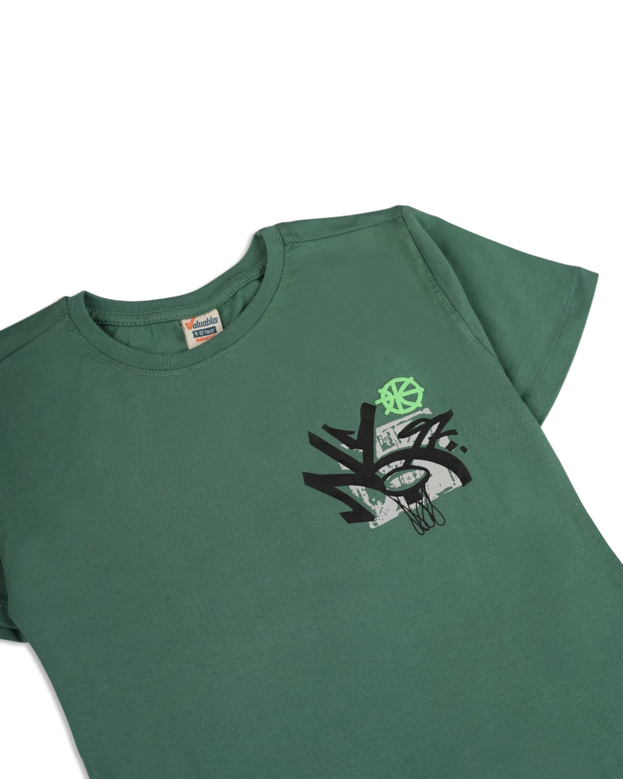 Valuables Boys' Half Sleeves T-Shirt