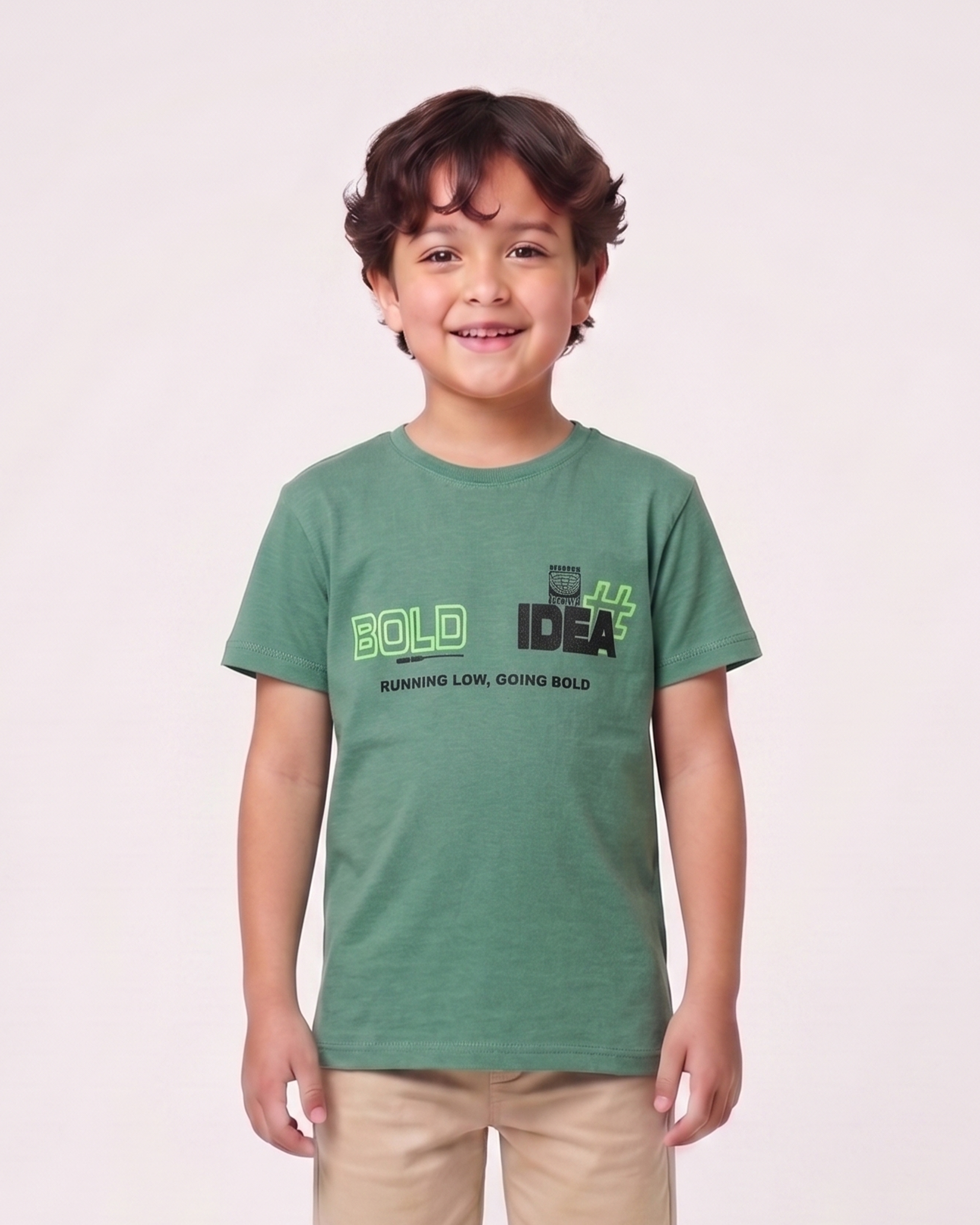 Valuables Boys' Half Sleeves T-Shirt