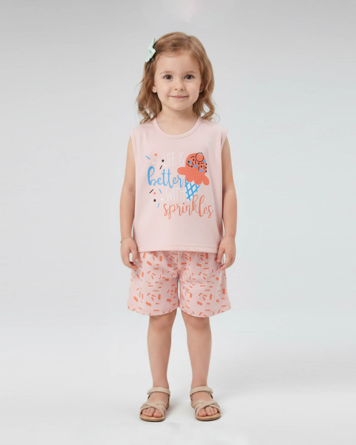Valuables Girls' Sando Suit