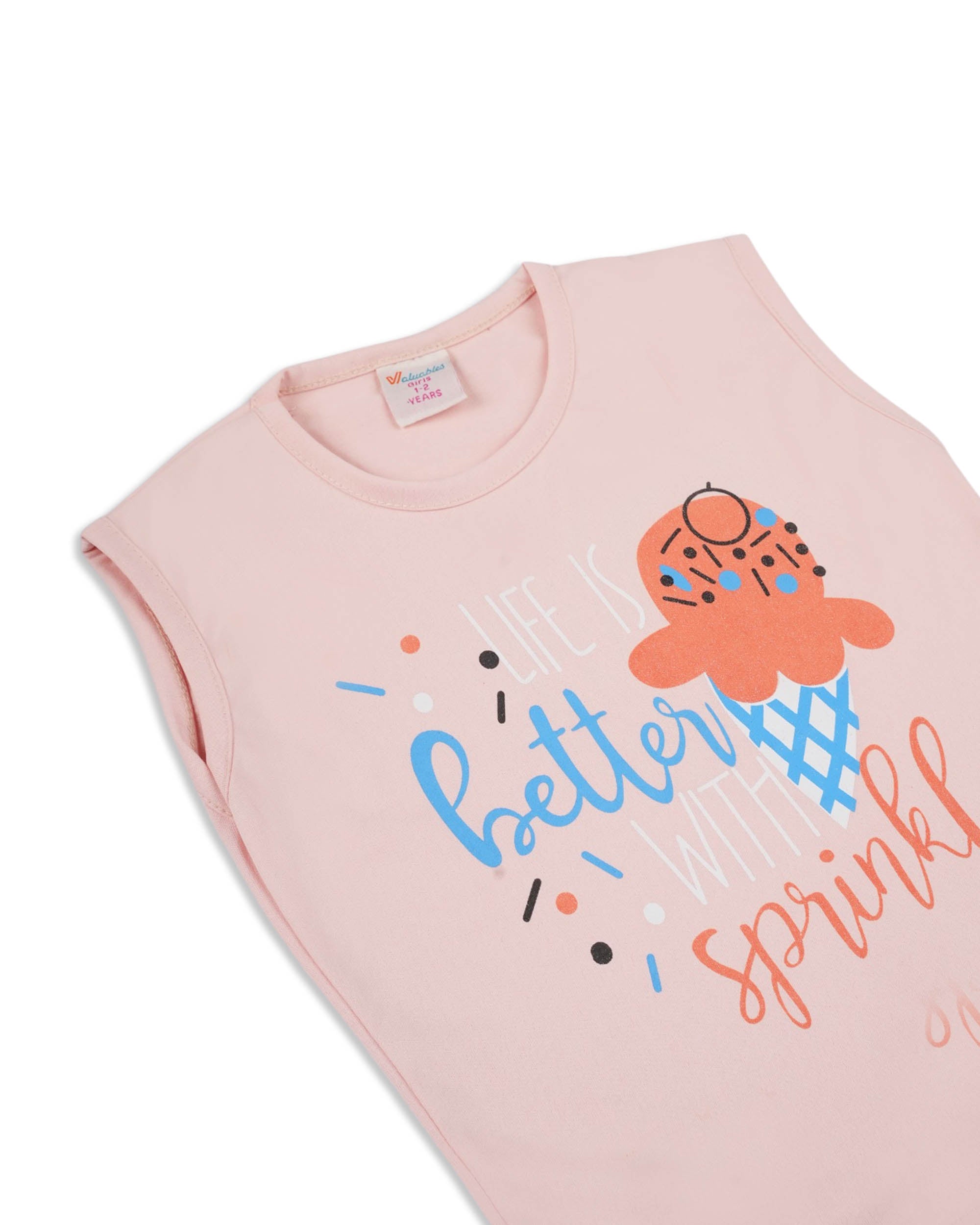 Valuables Girls' Sando Suit