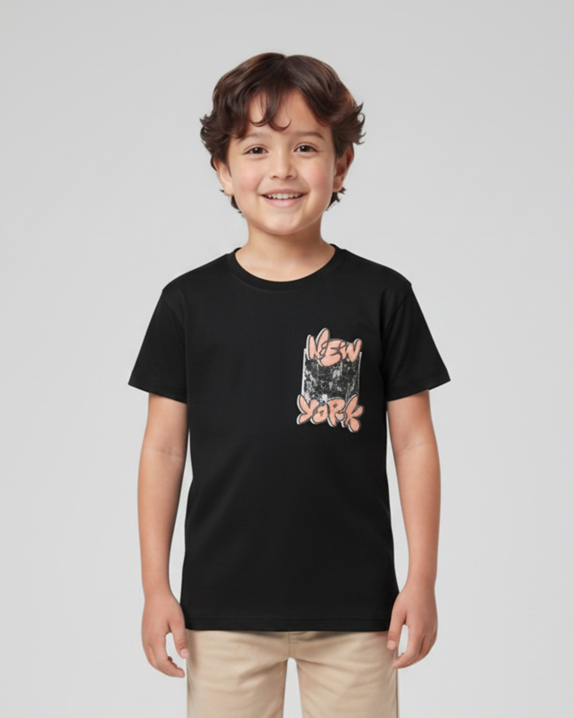 Valuables Boys' Half Sleeves T-Shirt