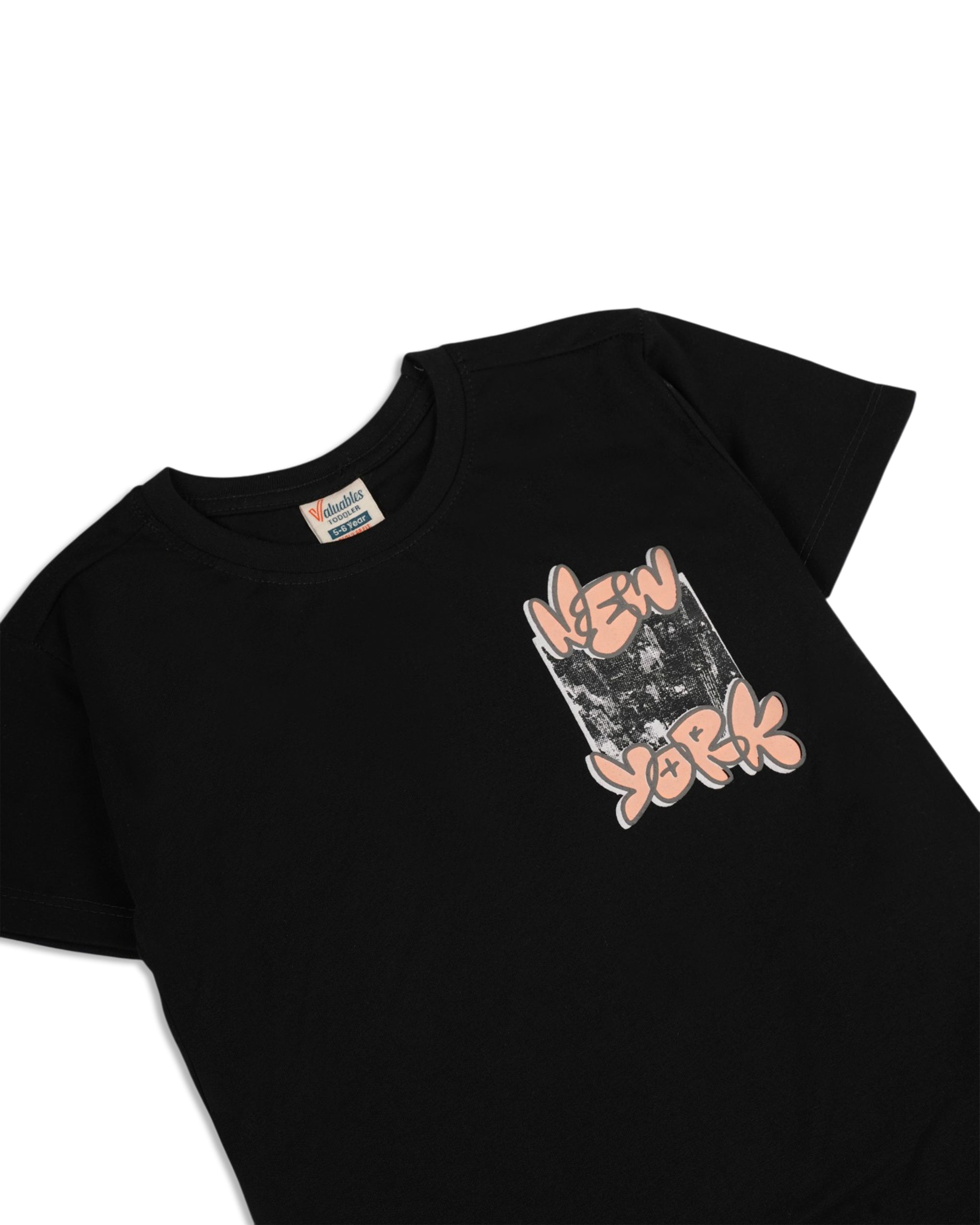 Valuables Boys' Half Sleeves T-Shirt