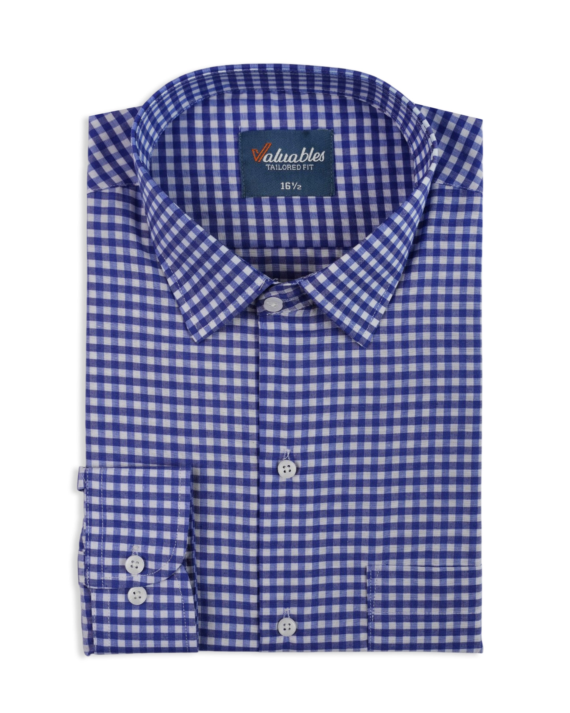 Valuables Men's Formal Check Shirt