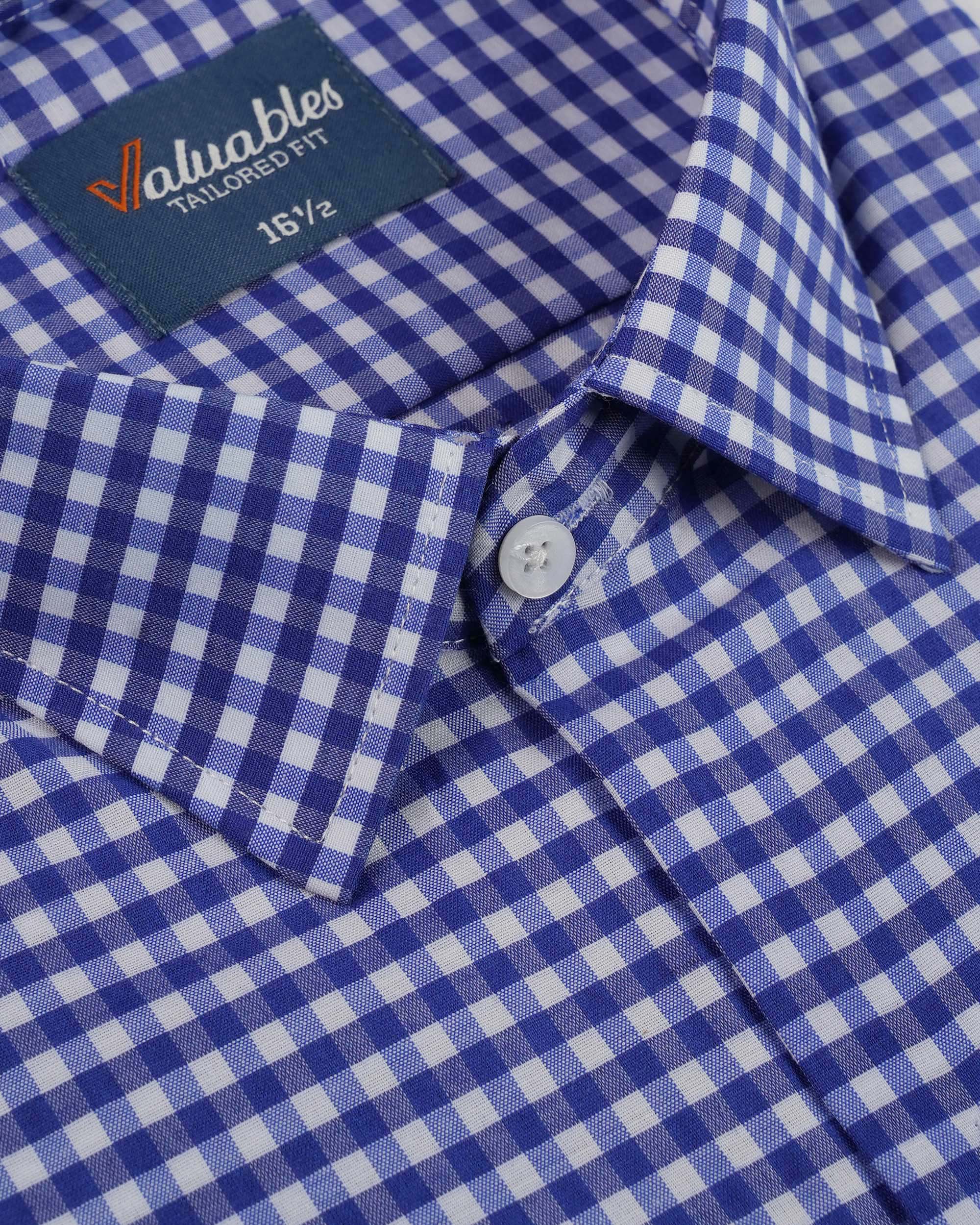 Valuables Men's Formal Check Shirt