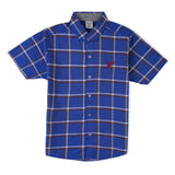 Boy’s Check Shirt – Half Sleeve Casual Shirt for Boys - Blue, Boys Shirts, Chase Value, Chase Value