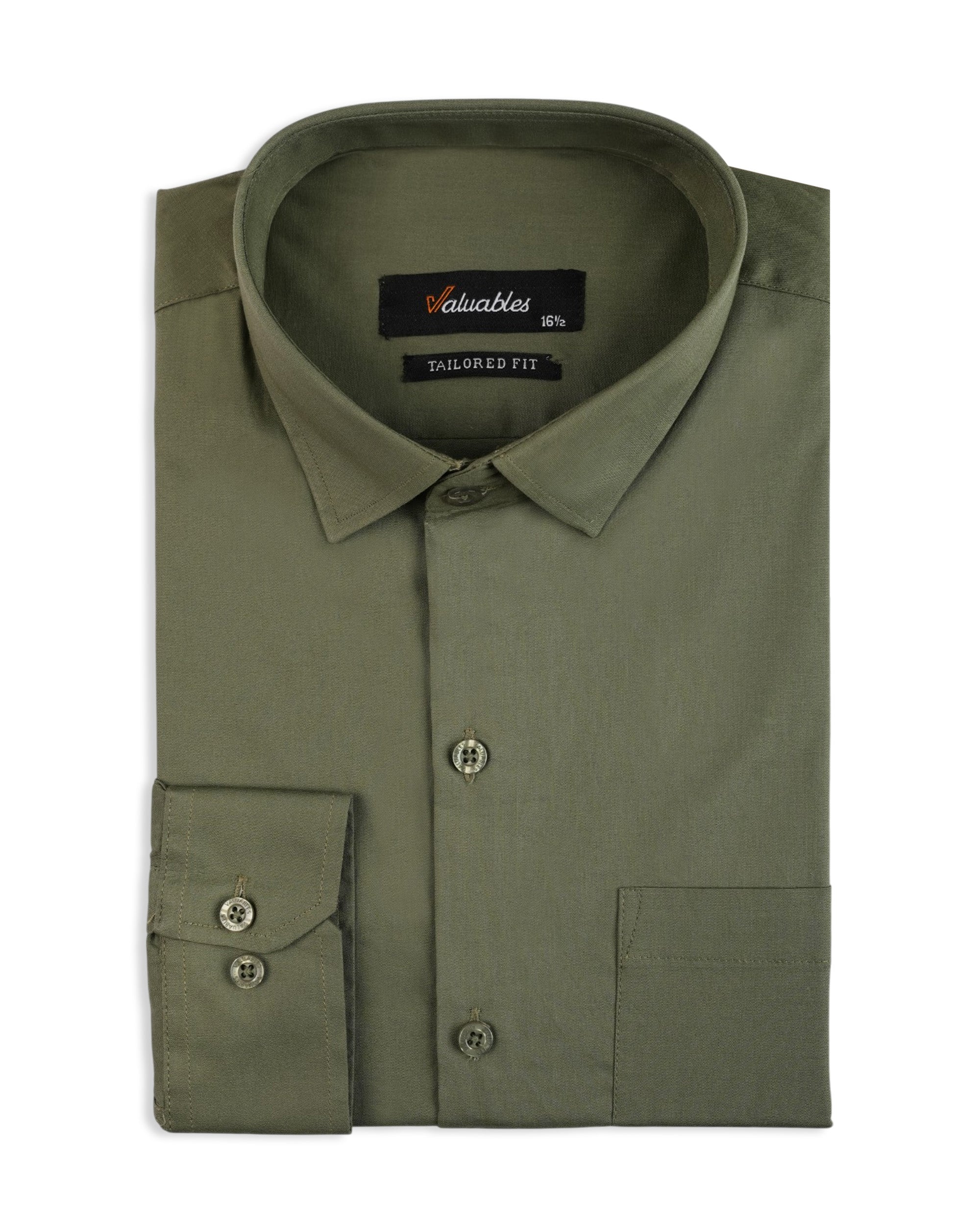 Valuables Men's Plain Formal Shirt