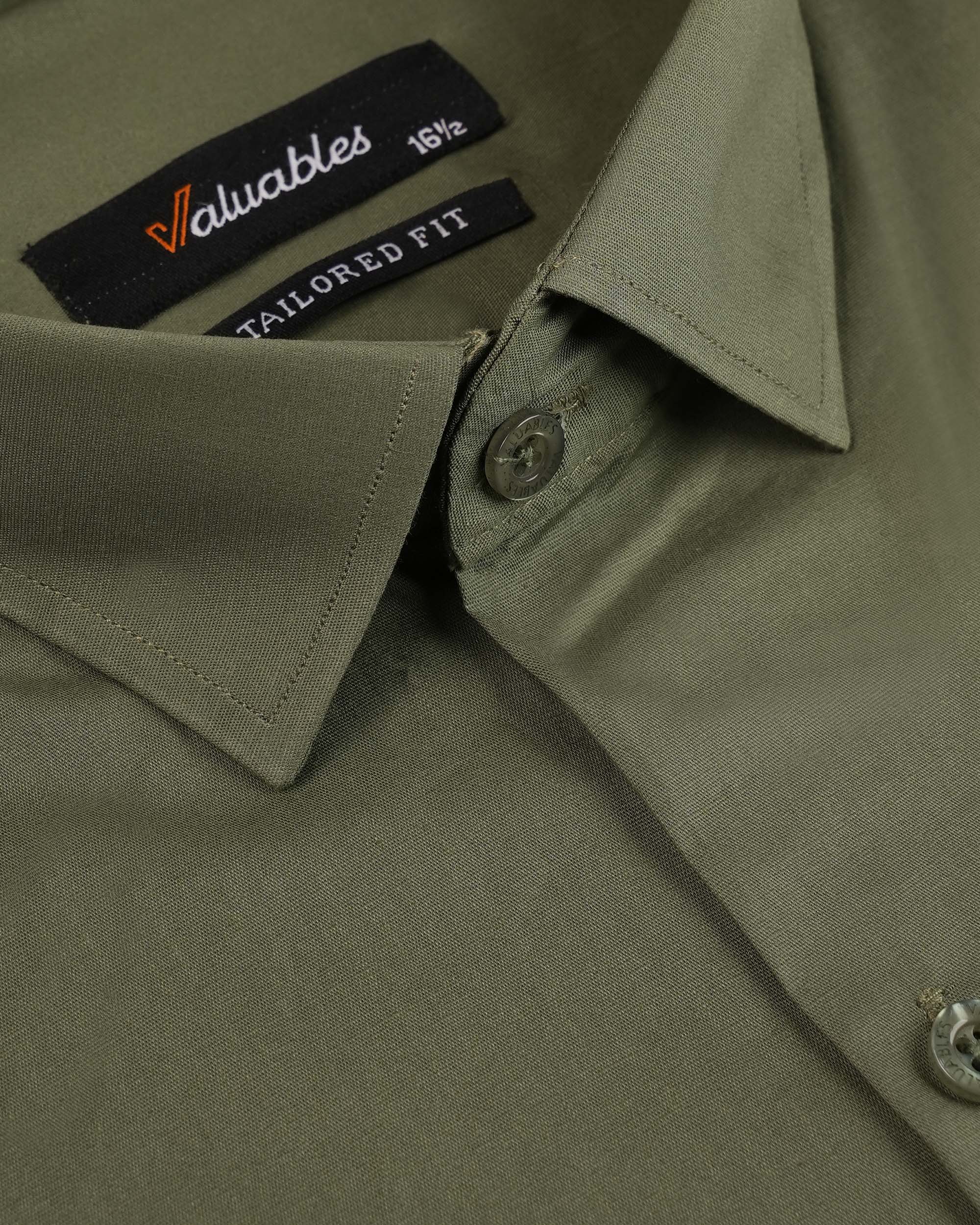 Valuables Men's Plain Formal Shirt