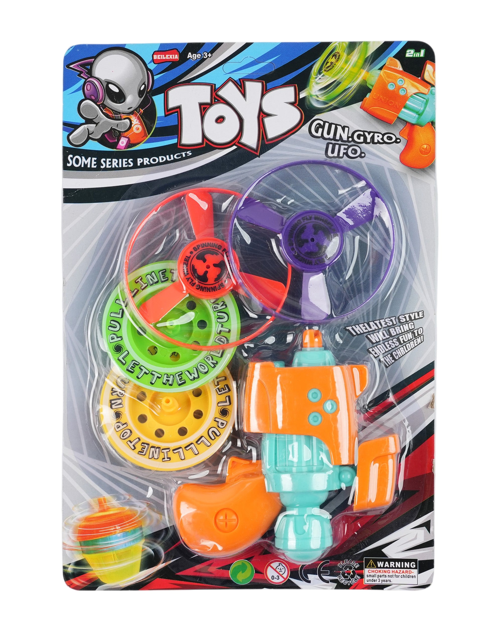 Spinning Gyro Gun 3in1