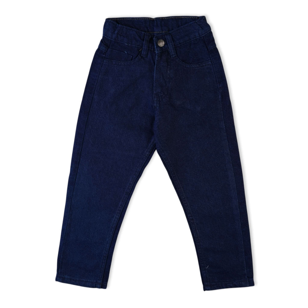 Boys Denim Pants – Classic Fit Jeans for Everyday Wear - Dark Blue, Boys Denim Pants, Chase Value, Chase Value