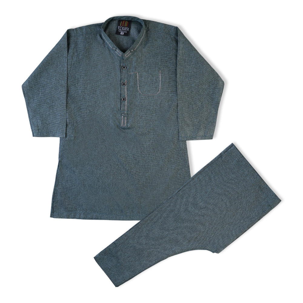 Boys Shalwar Kameez – Traditional 2-Piece Suit for Daily & Festive Wear

 - Steel Green, Boys Shalwar Kameez, Chase Value, Chase Value