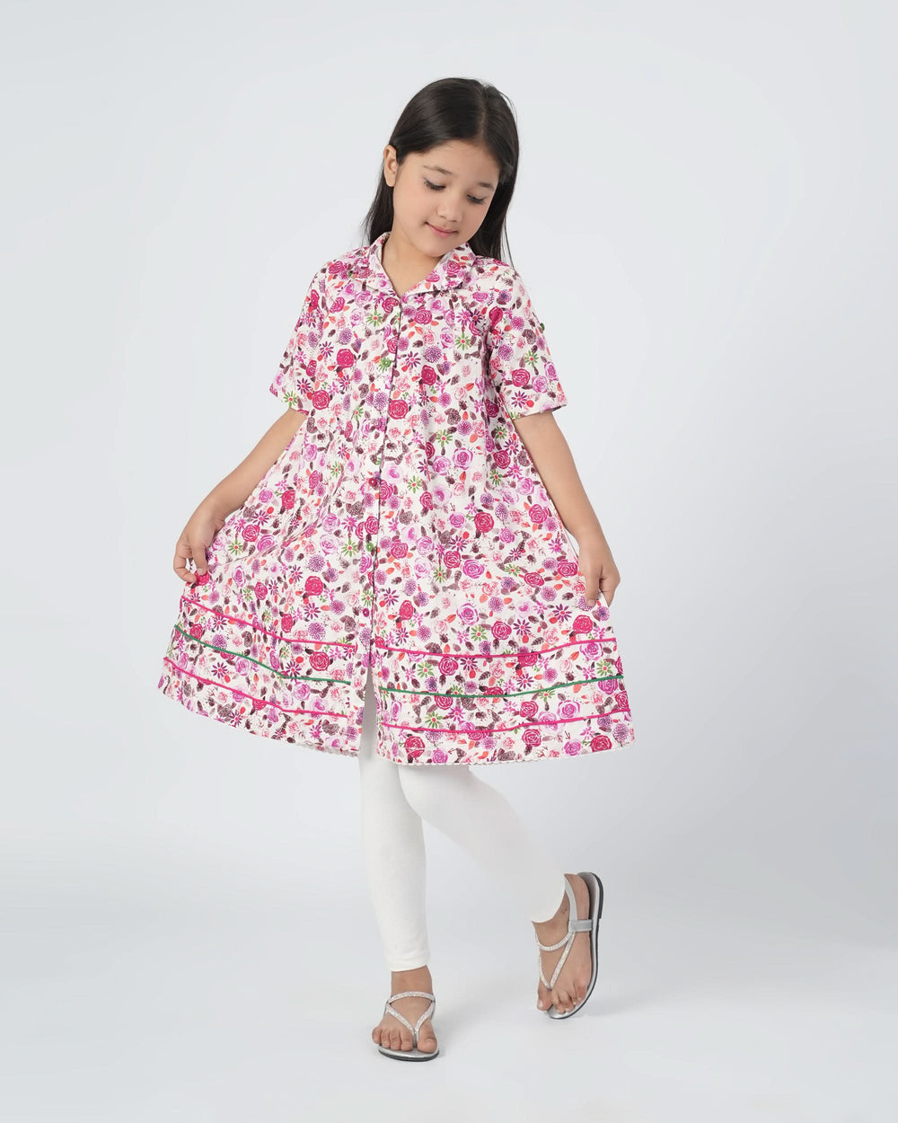 Eminent Girls Woven Frock - Multi Color, Girls Frocks, Eminent, Chase Value