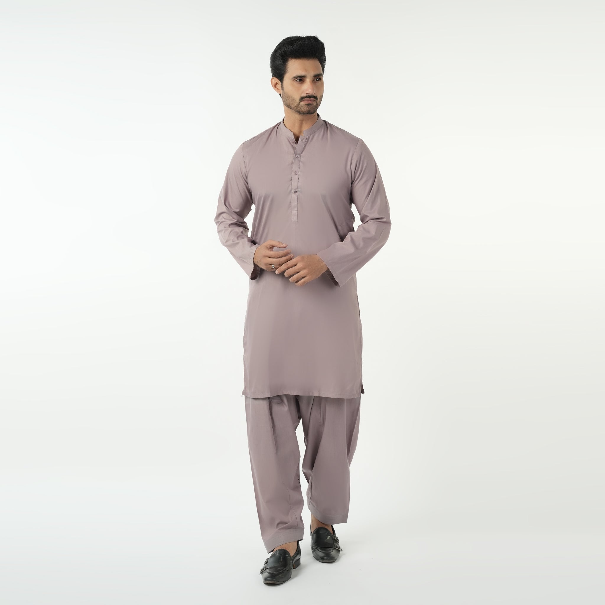 Men's Slim Fit Kurta Shalwar - Light Brown, Men's Shalwar Kameez, Chase Value, Chase Value