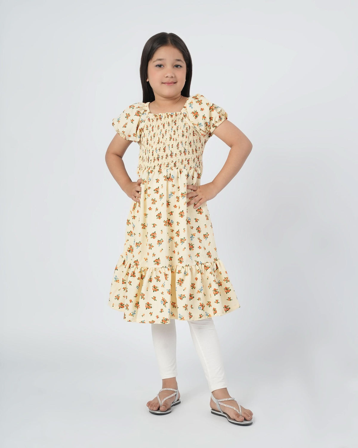 Eminent Girls Woven Frock - Fawn, Girls Frocks, Eminent, Chase Value