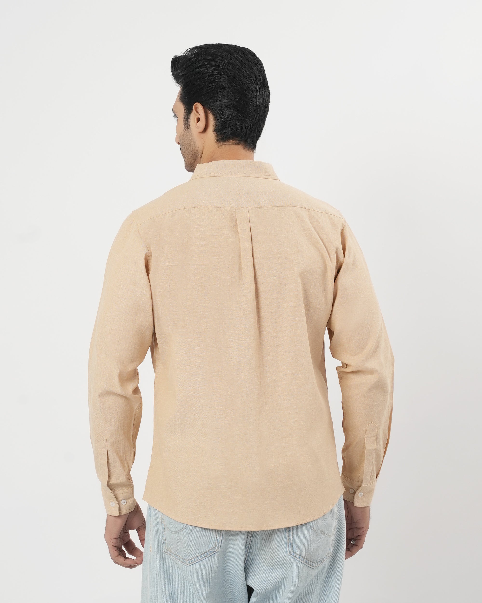 Valuables Men's Casual Chambray Shirt Full Sleeves