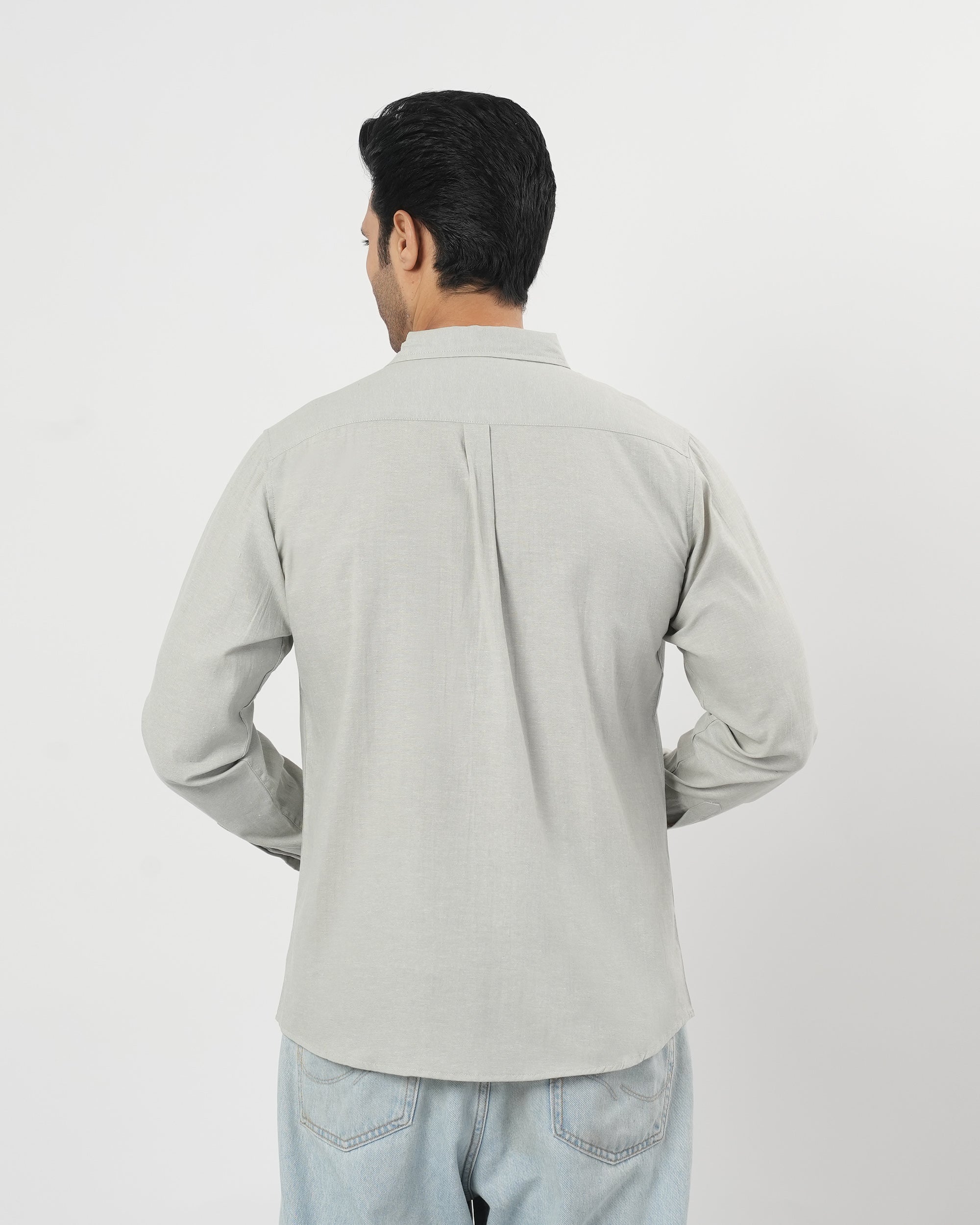 Valuables Men's Casual Chambray Shirt Full Sleeves