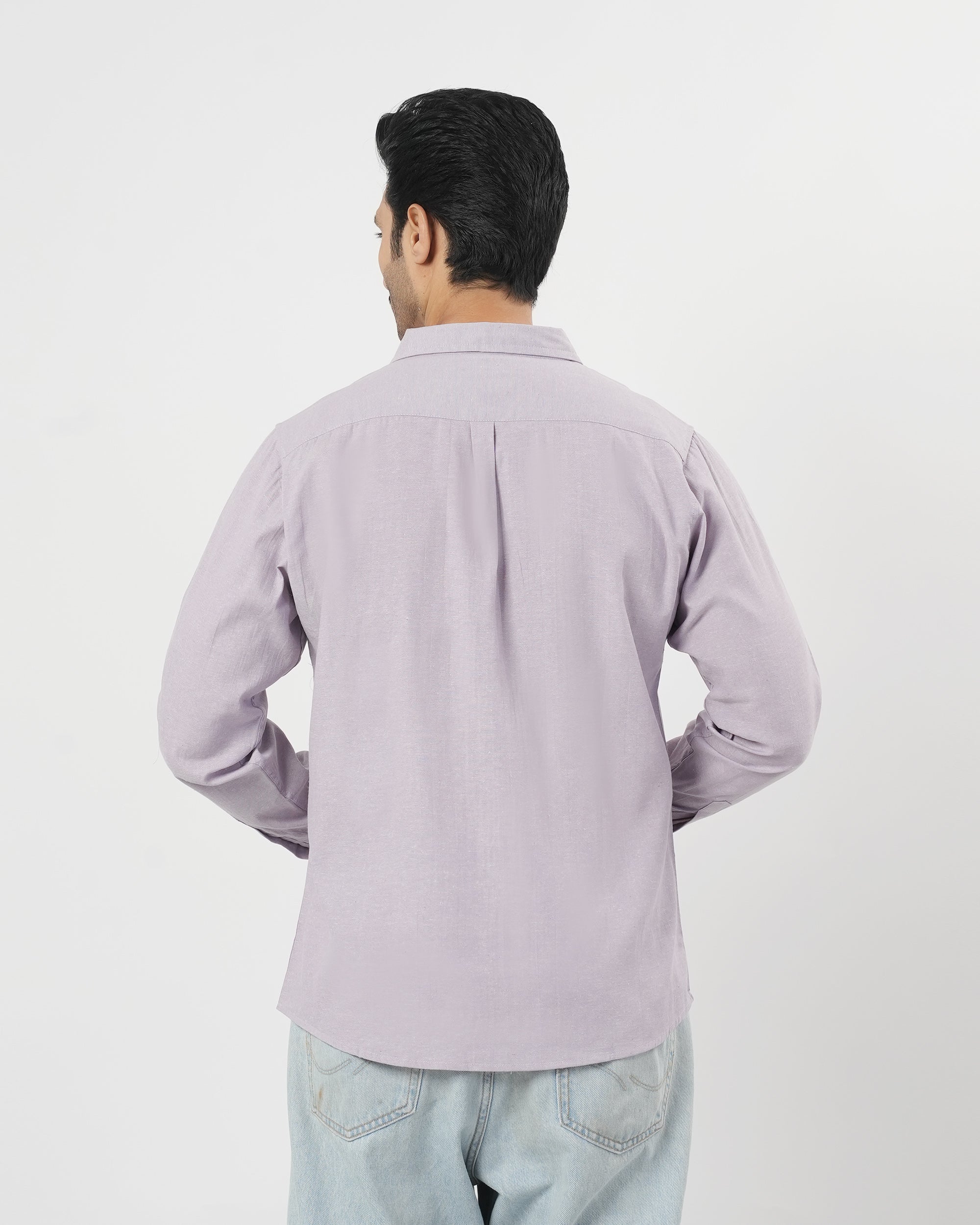 Valuables Men's Casual Chambray Shirt Full Sleeves