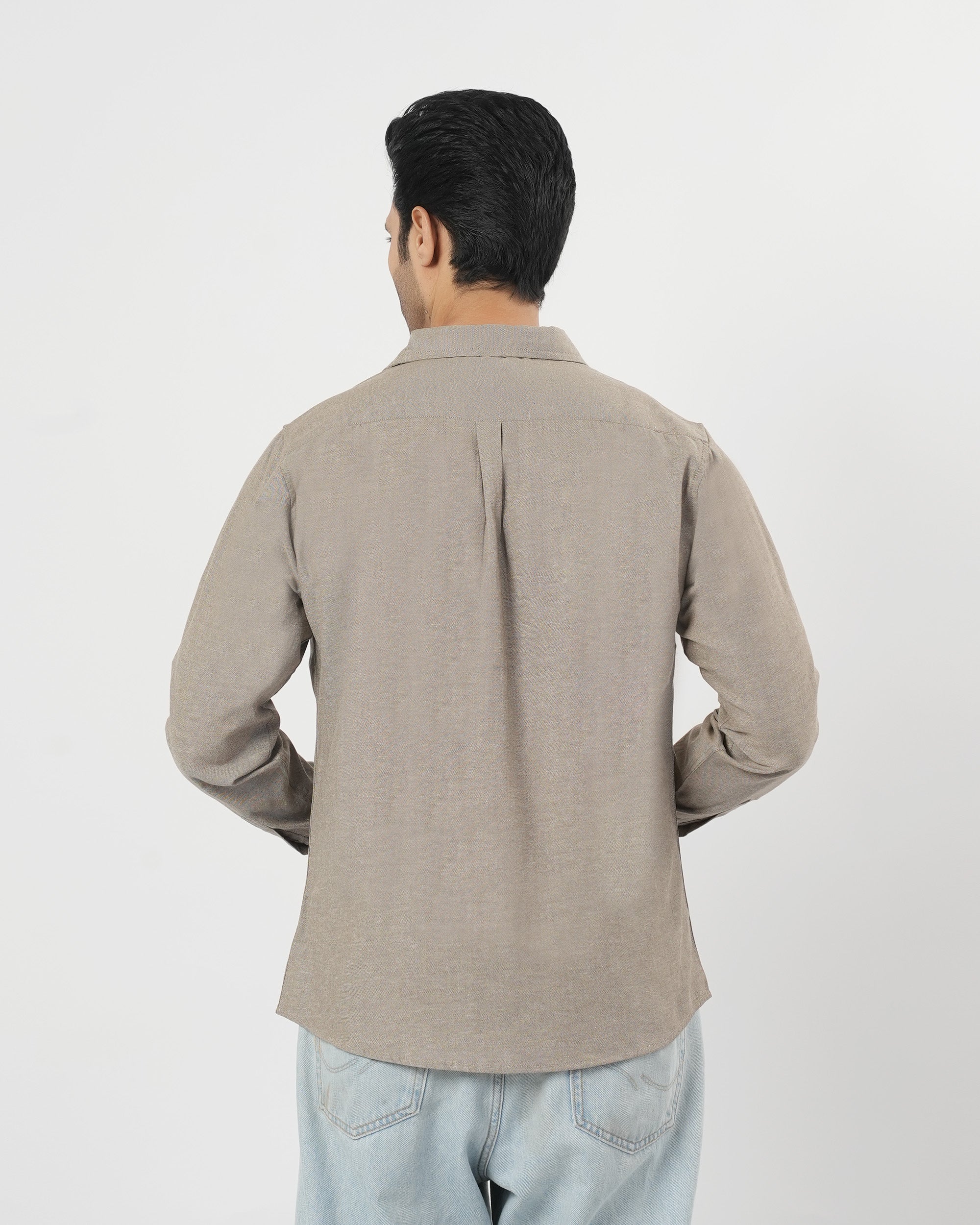 Valuables Men's Casual Chambray Shirt Full Sleeves