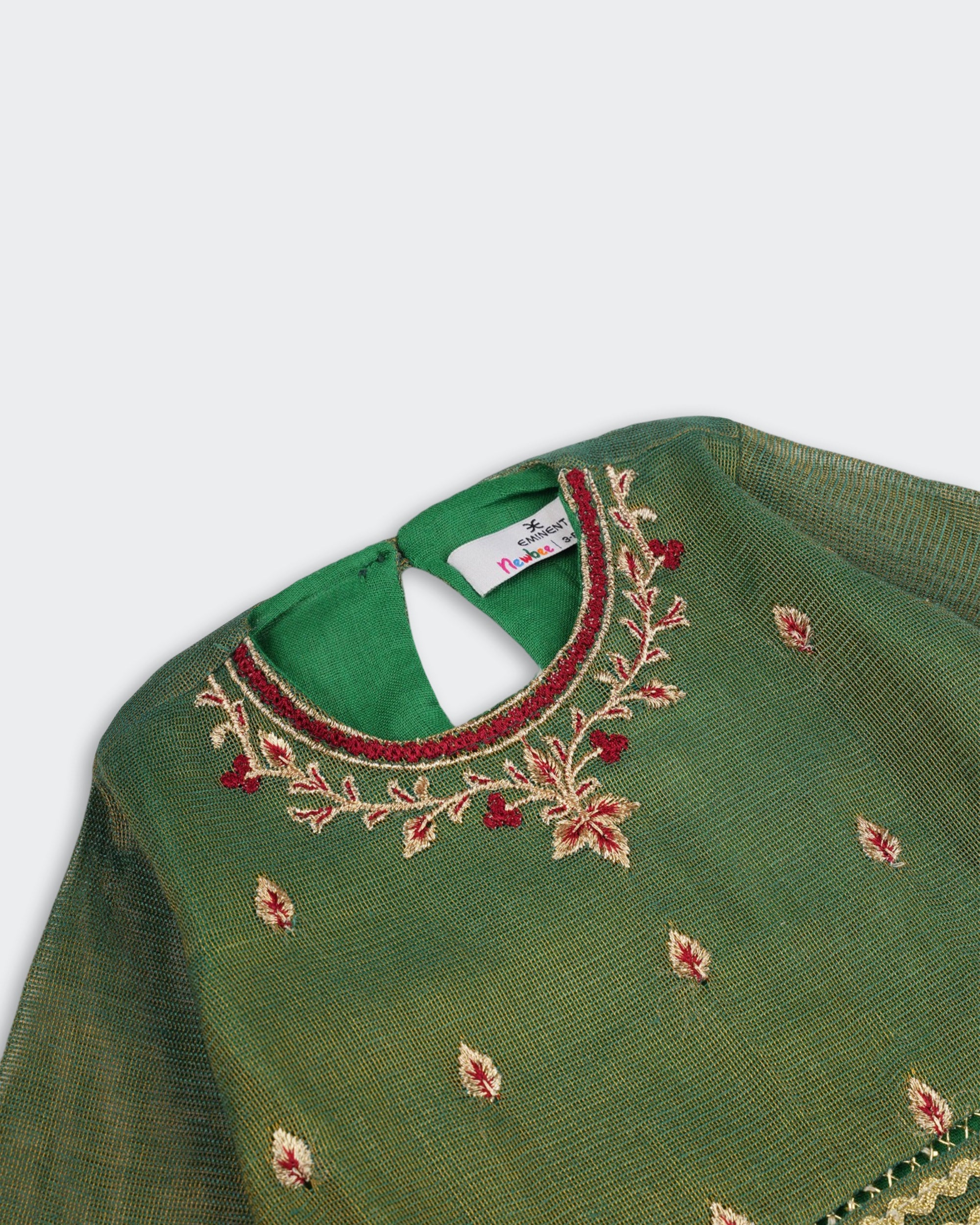 Eminent Newborn Girls' Ethnic Embroidered 2pc Suit
