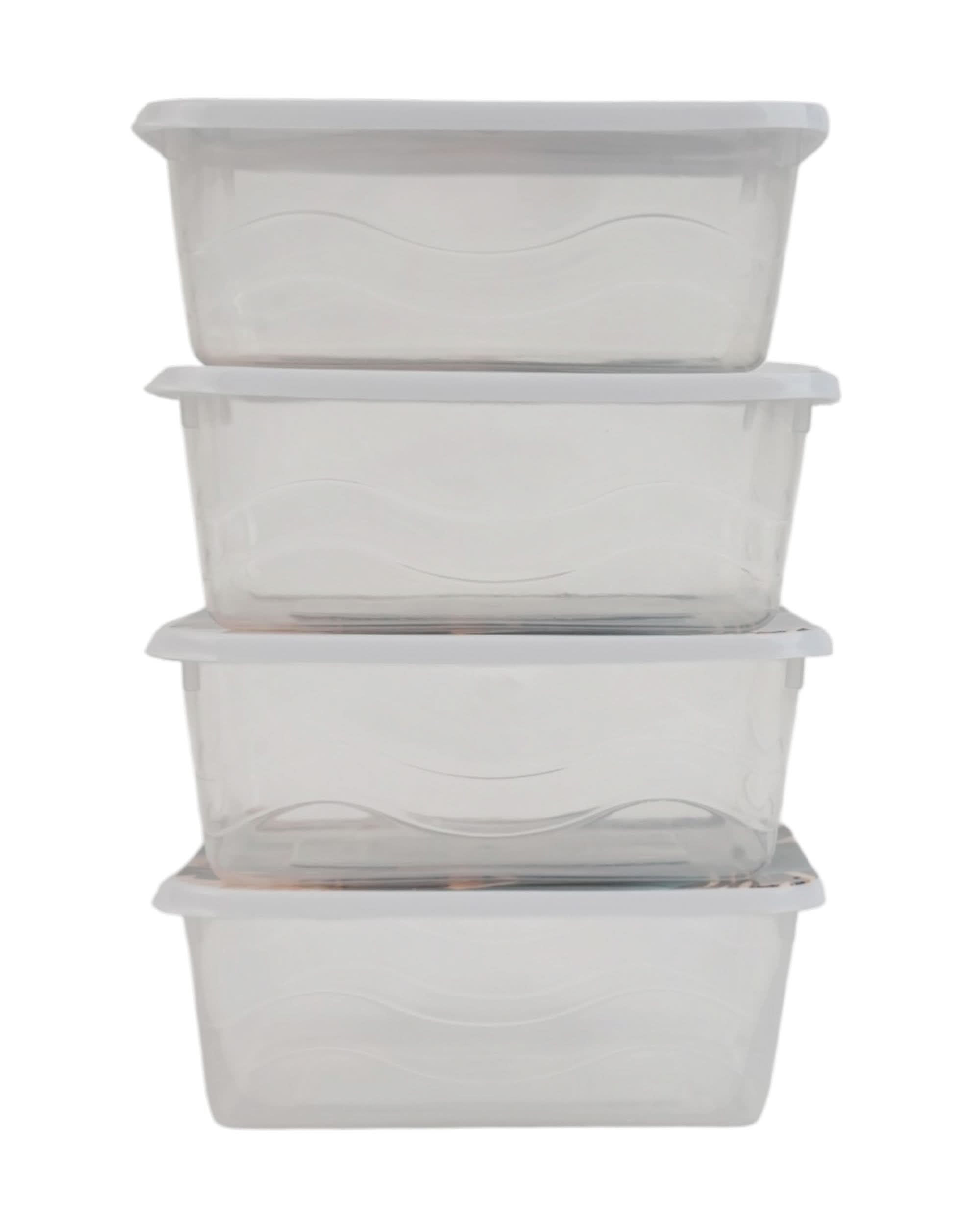 Storage Box 4 Pcs Set, Tiffin Boxes & Bottles, Chase Value, Chase Value