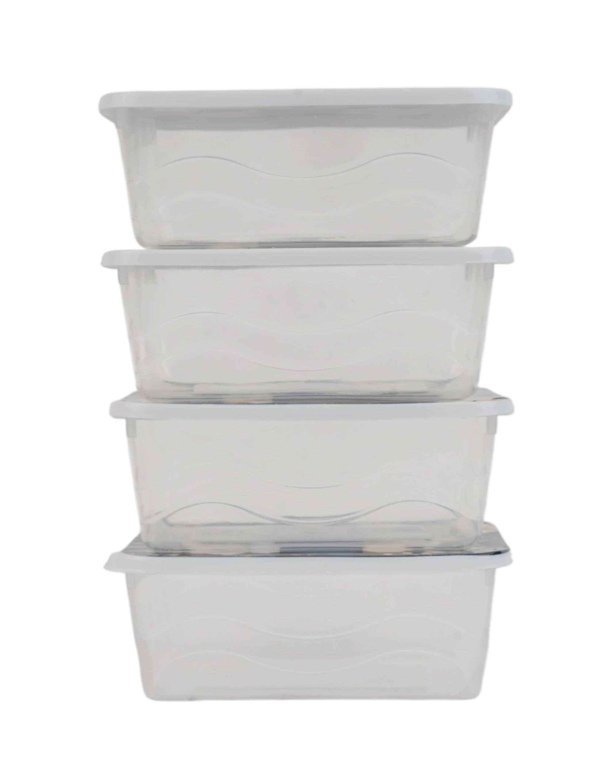 Storage Box 4 Pcs Set, Tiffin Boxes & Bottles, Chase Value, Chase Value