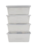 Storage Box 4 Pcs Set, Tiffin Boxes & Bottles, Chase Value, Chase Value