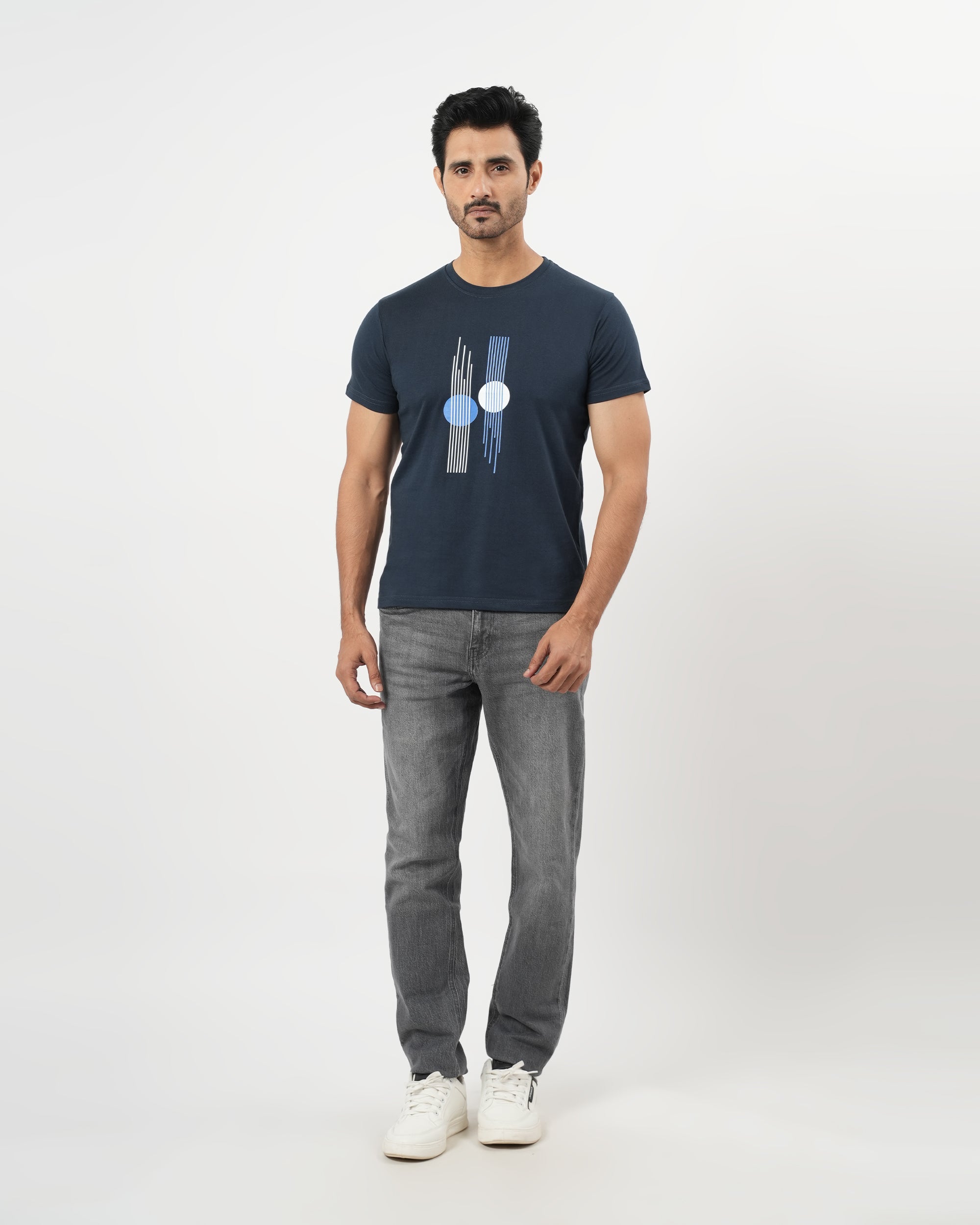 Valuables Men's Printed Round Neck T-Shirt