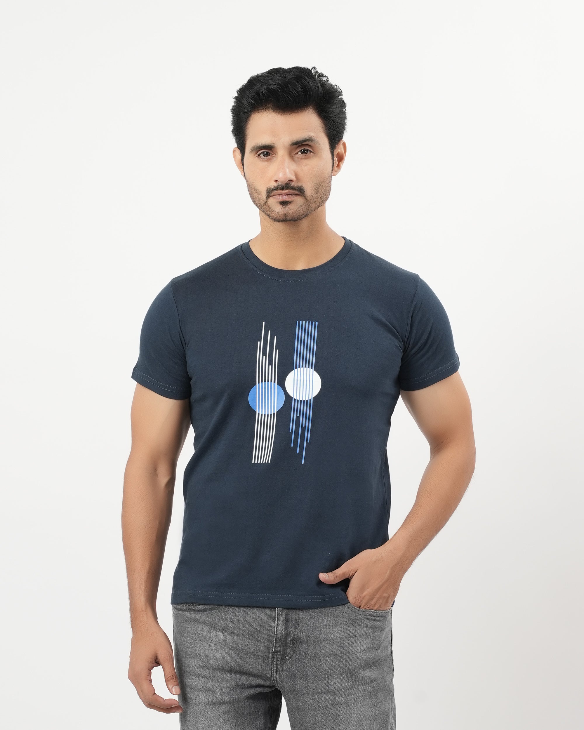 Valuables Men's Printed Round Neck T-Shirt