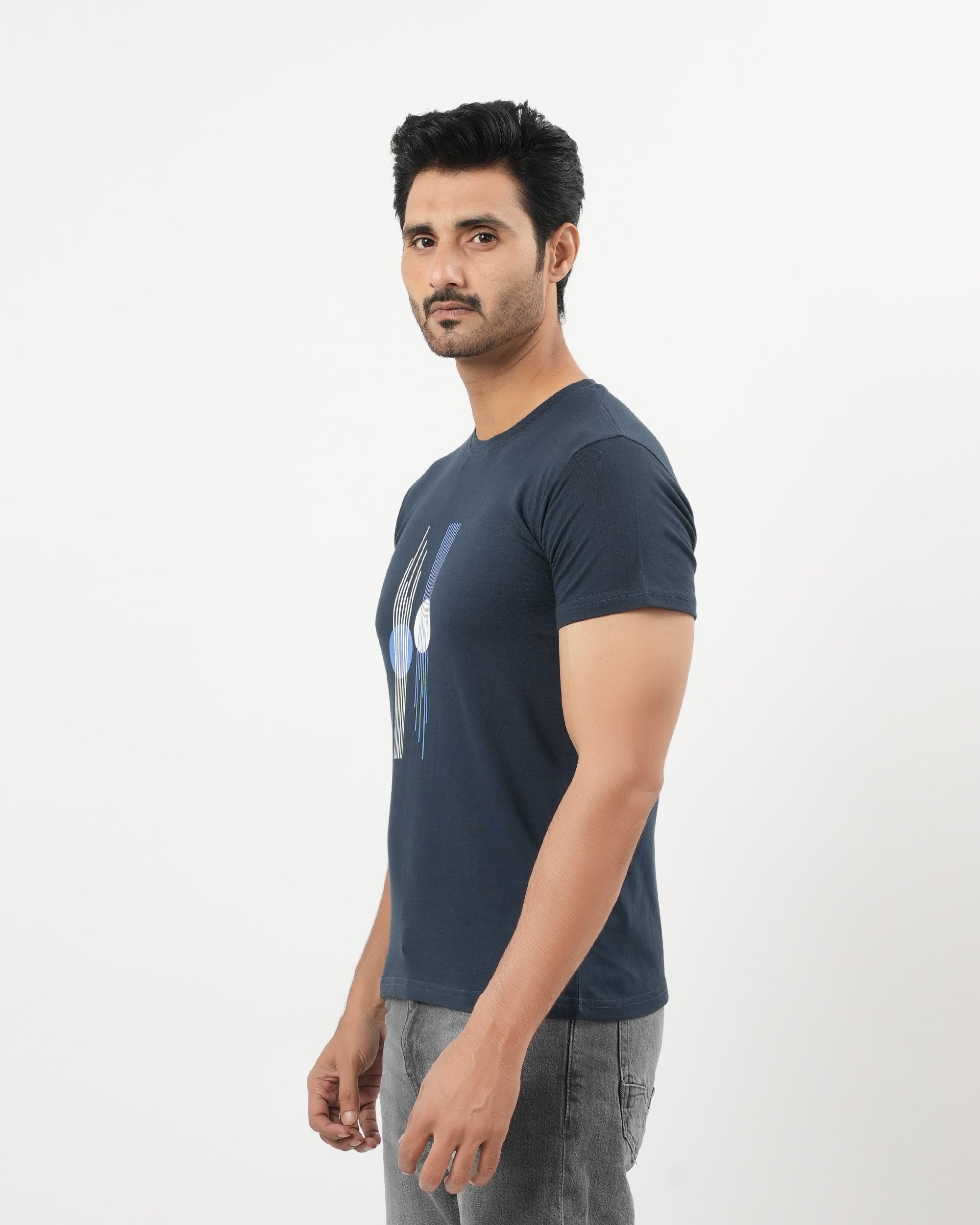 Valuables Men's Printed Round Neck T-Shirt