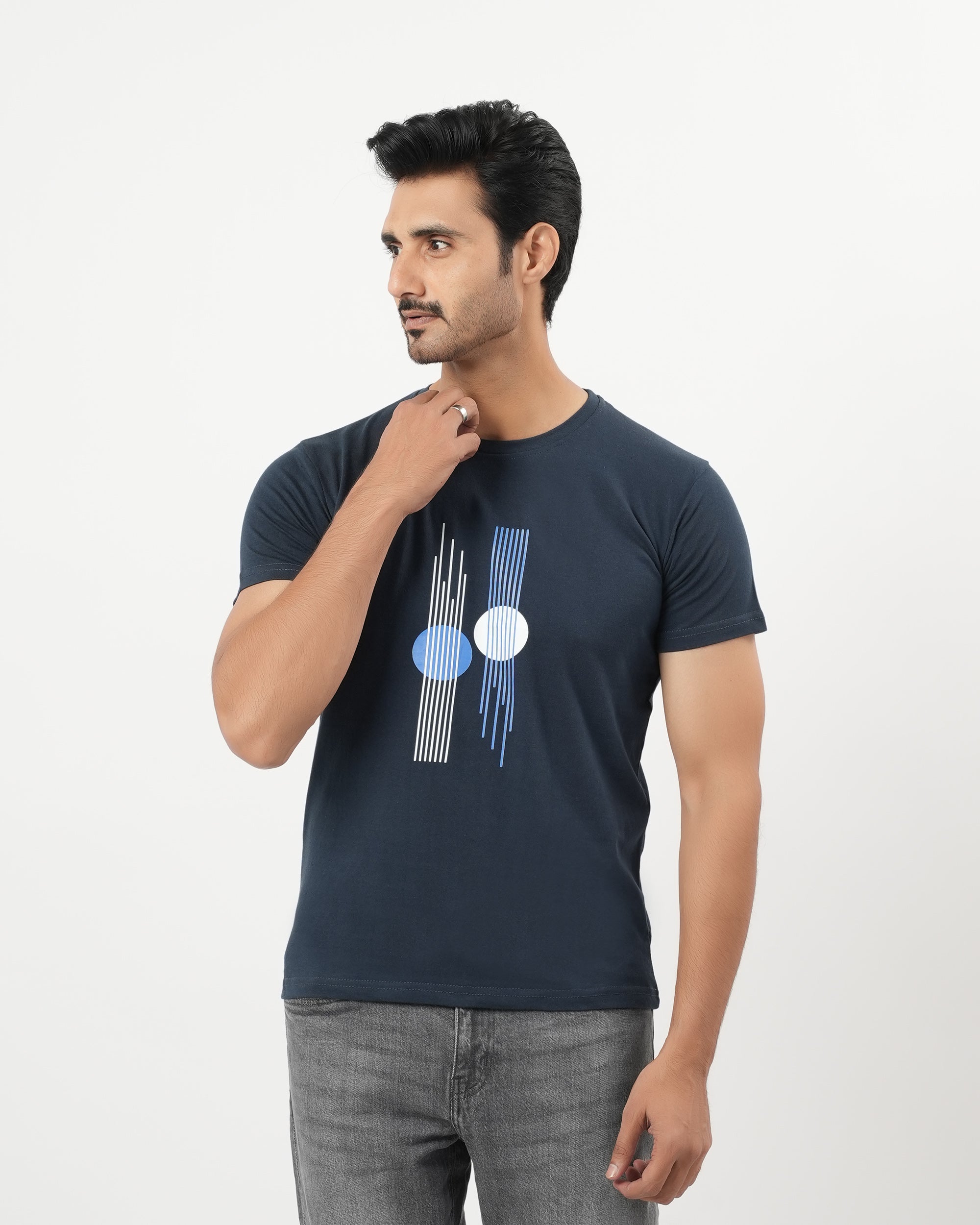 Valuables Men's Printed Round Neck T-Shirt