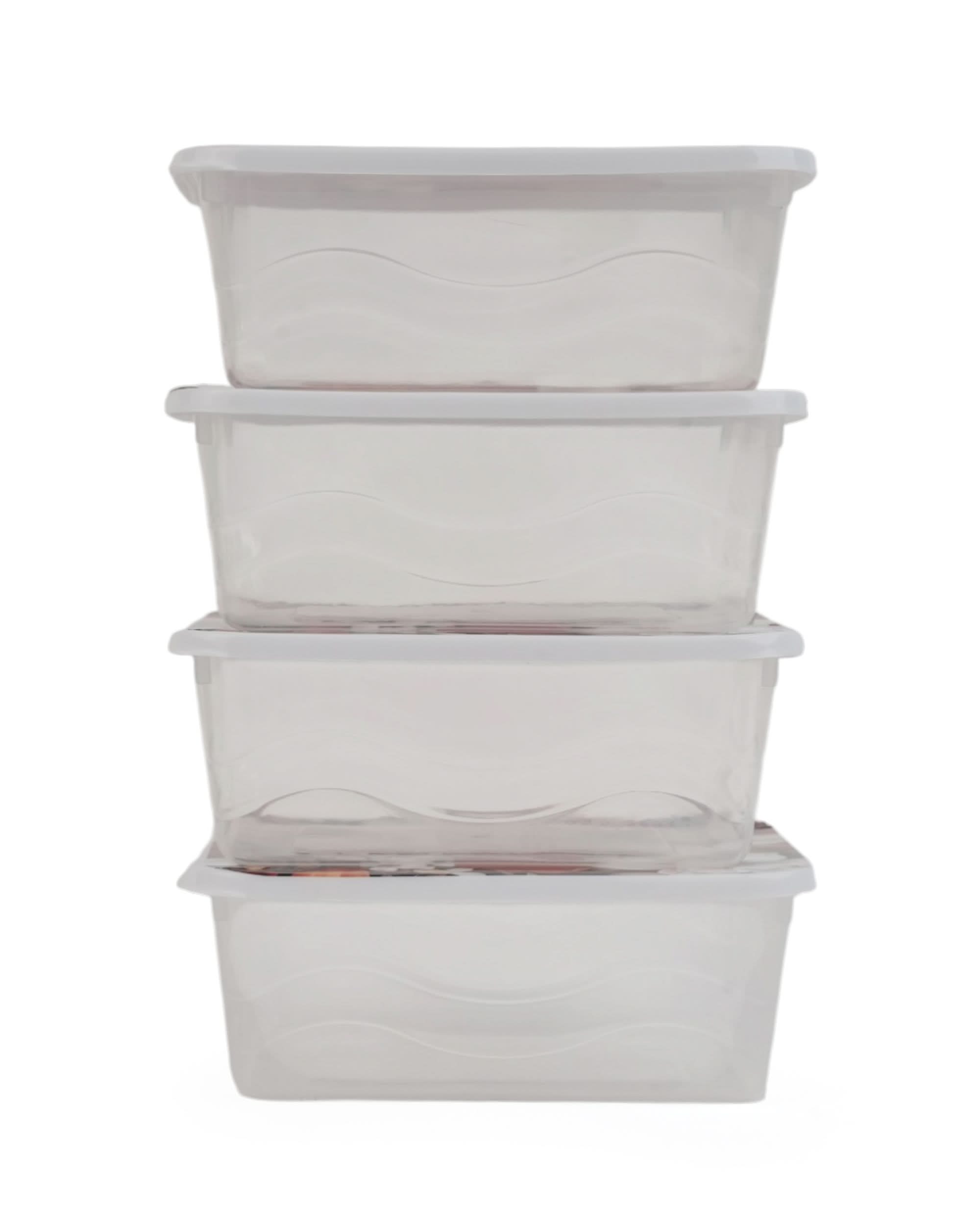 Storage Box 4 Pcs Set, Tiffin Boxes & Bottles, Chase Value, Chase Value
