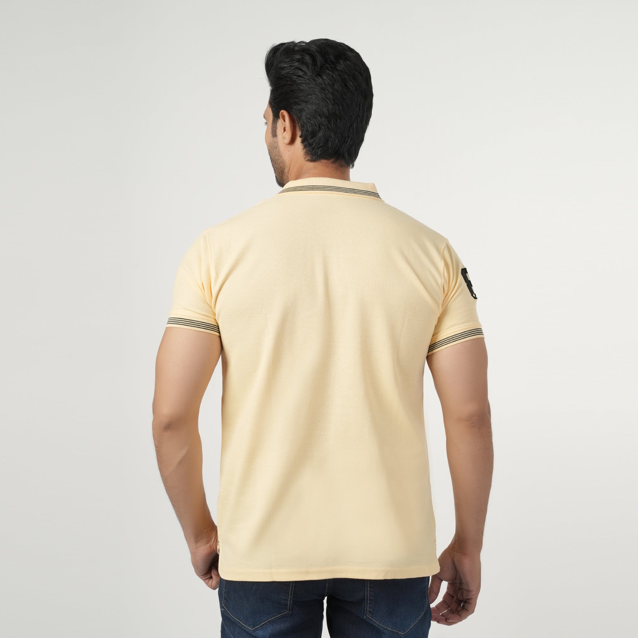 Men's Half Sleeves Polo T-Shirt - Yellow, Men's T-Shirts & Polos, Chase Value, Chase Value
