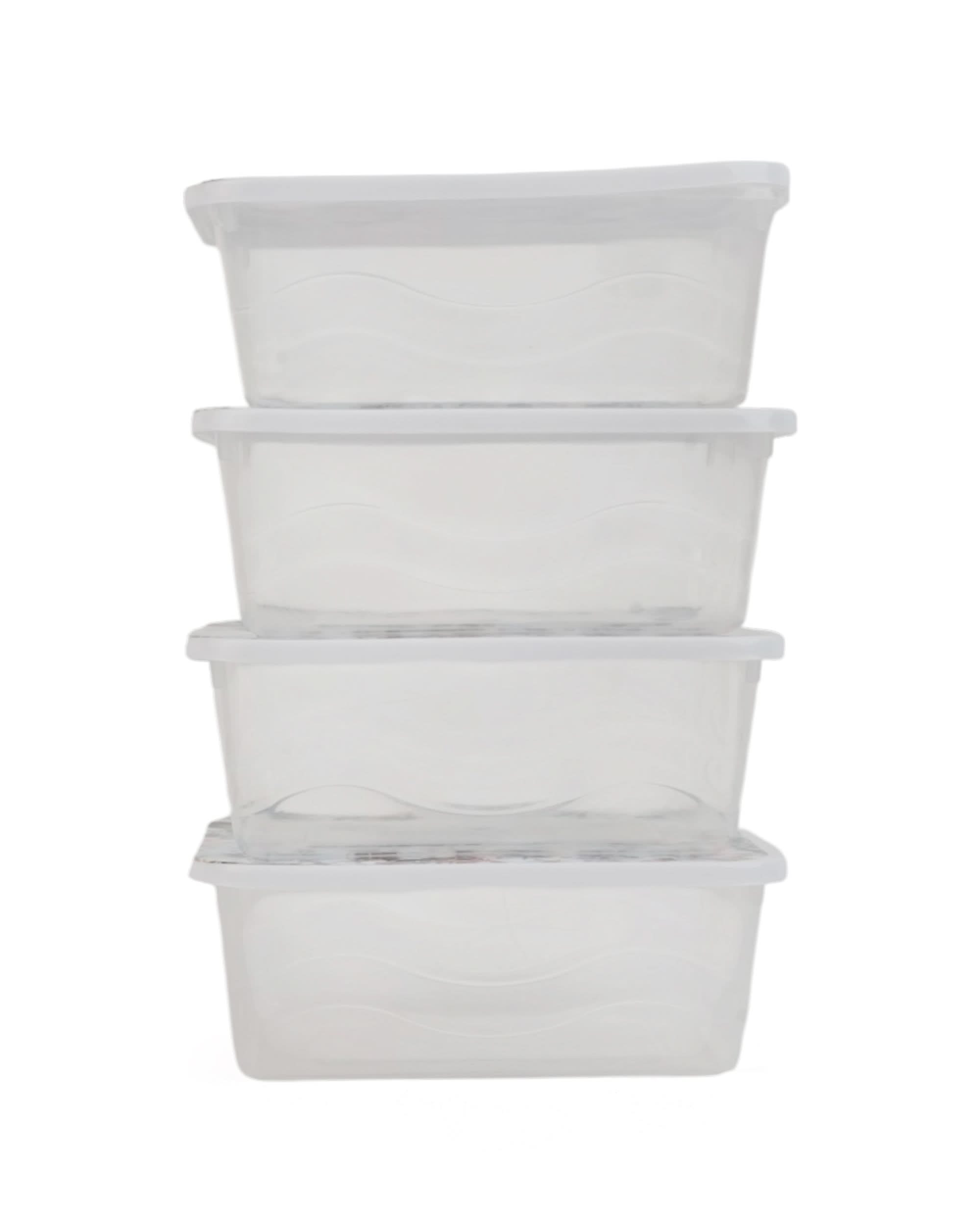 Storage Box 4 Pcs Set, Tiffin Boxes & Bottles, Chase Value, Chase Value