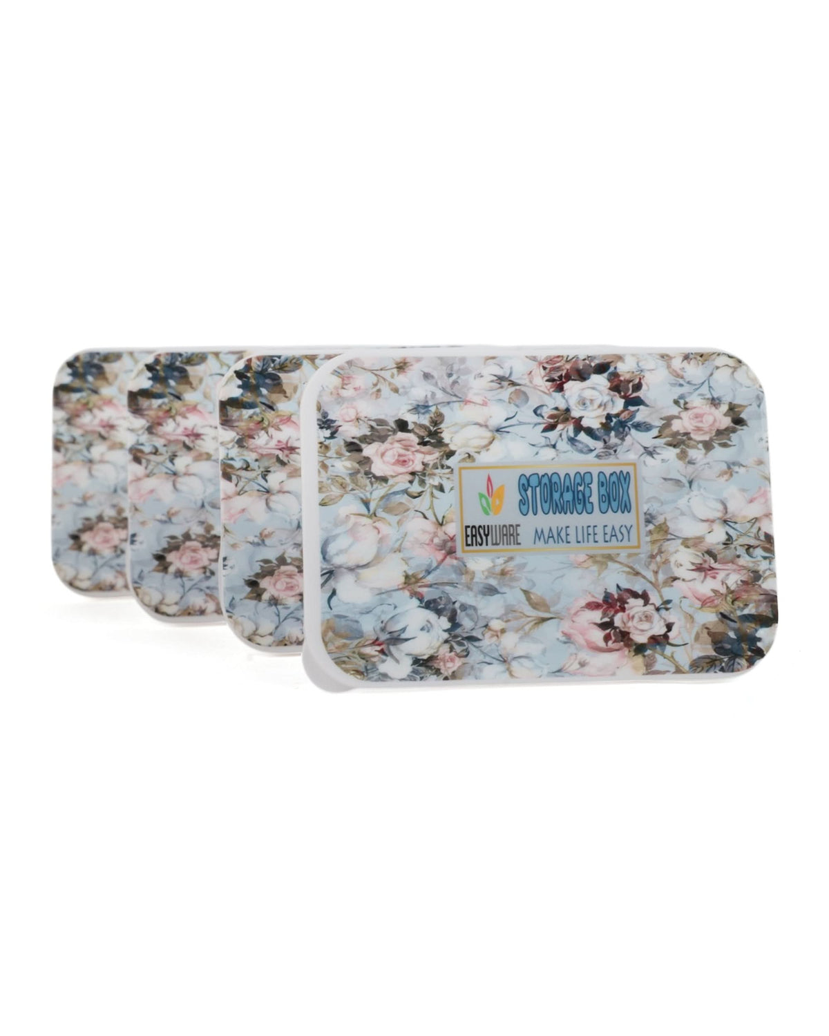 Storage Box 4 Pcs Set, Tiffin Boxes & Bottles, Chase Value, Chase Value