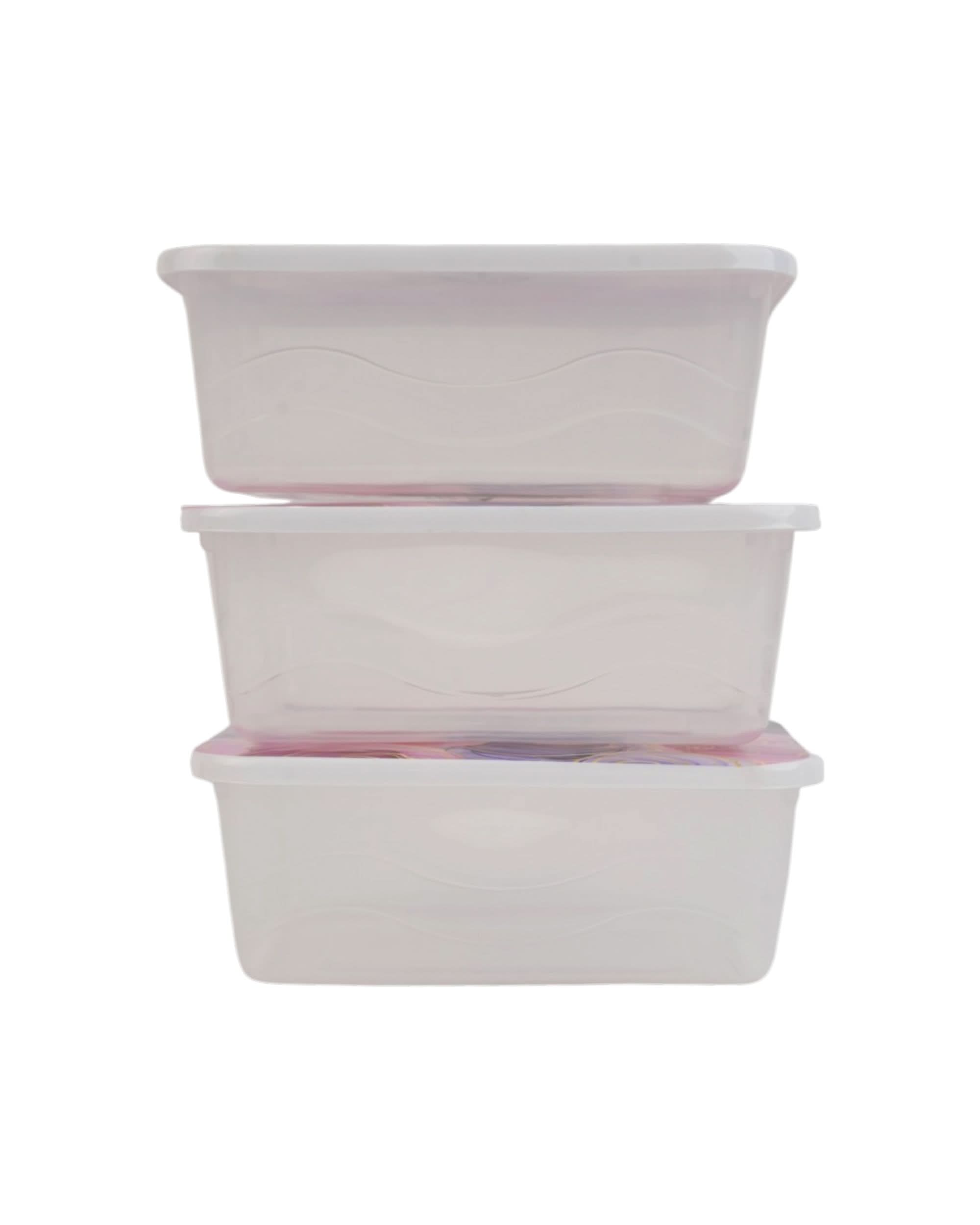 Storage Box 3 Pcs Set, Tiffin Boxes & Bottles, Chase Value, Chase Value