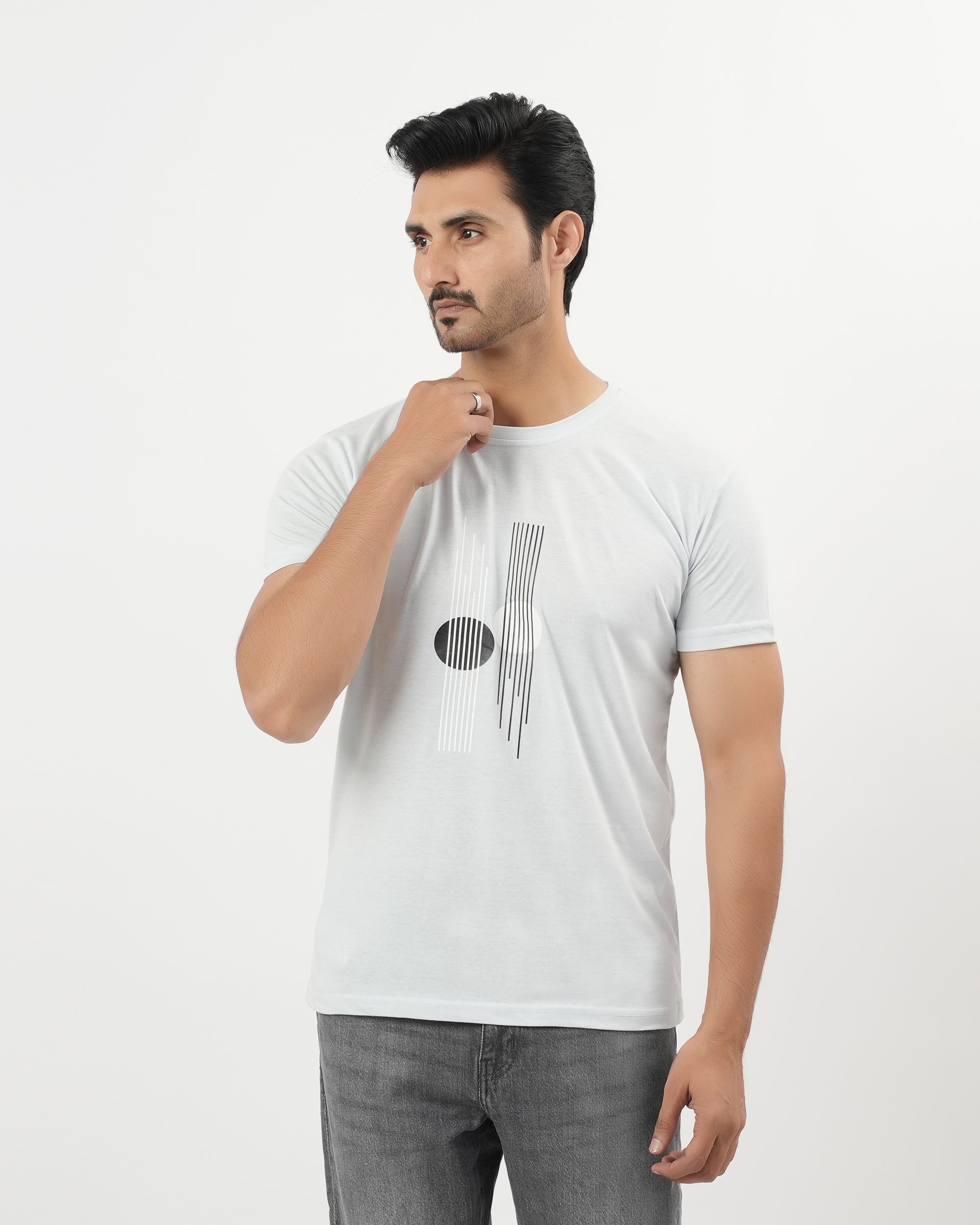Valuables Men's Printed Round Neck T-Shirt