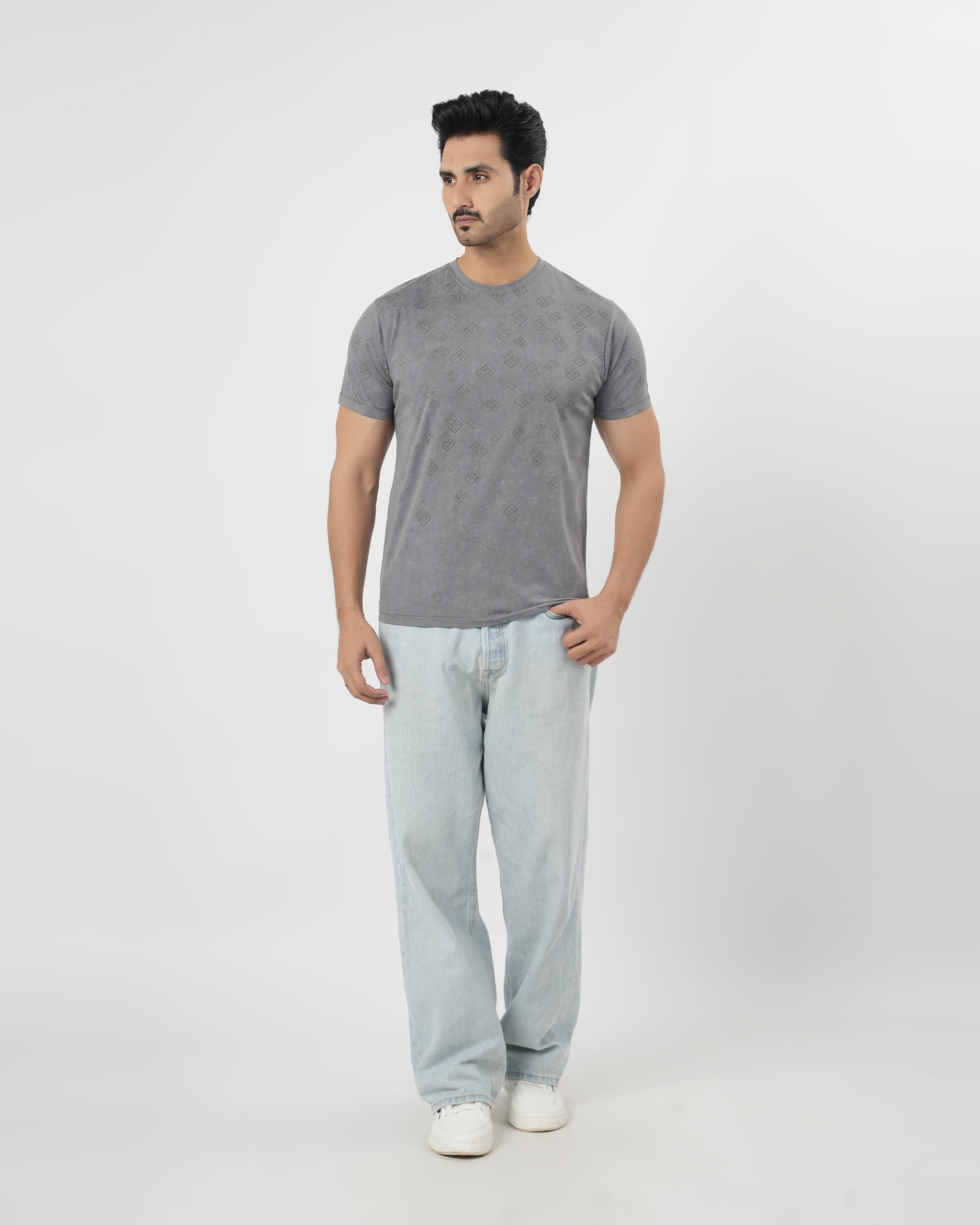 Men's Stripe Half Sleeves T-Shirt