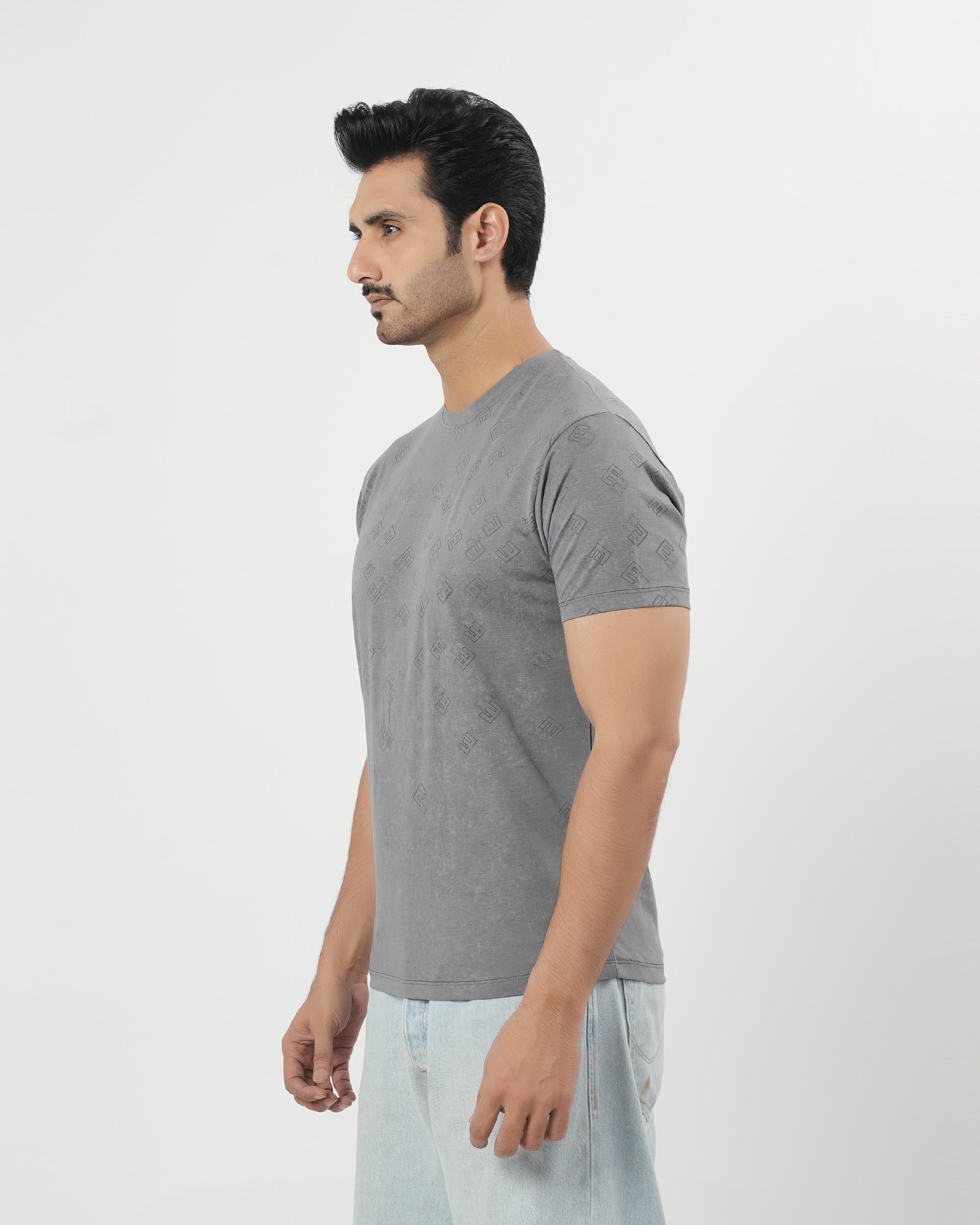Men's Stripe Half Sleeves T-Shirt