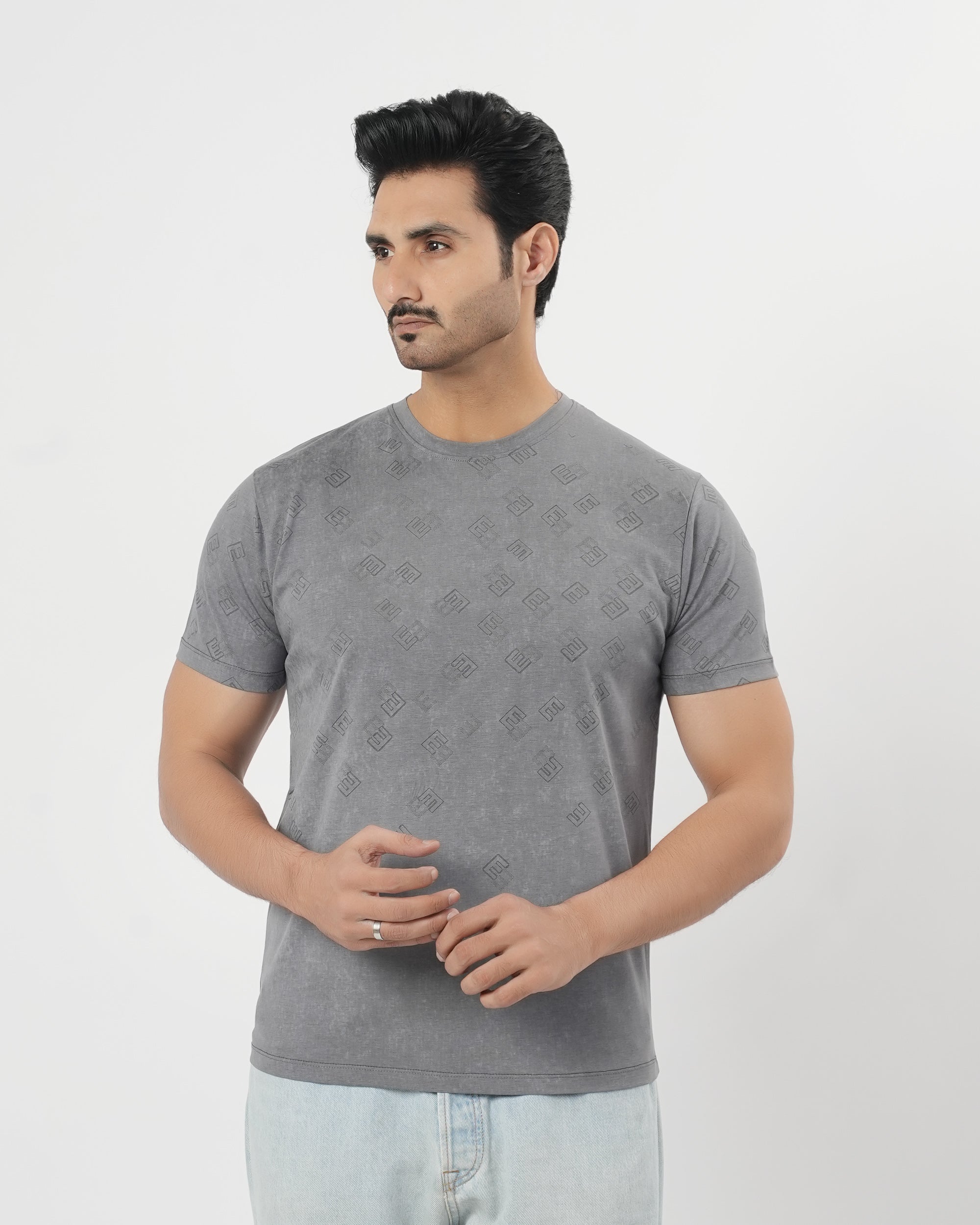 Men's Stripe Half Sleeves T-Shirt