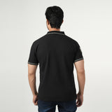 Men's Half Sleeves Polo T-Shirt - Black, Men's T-Shirts & Polos, Chase Value, Chase Value