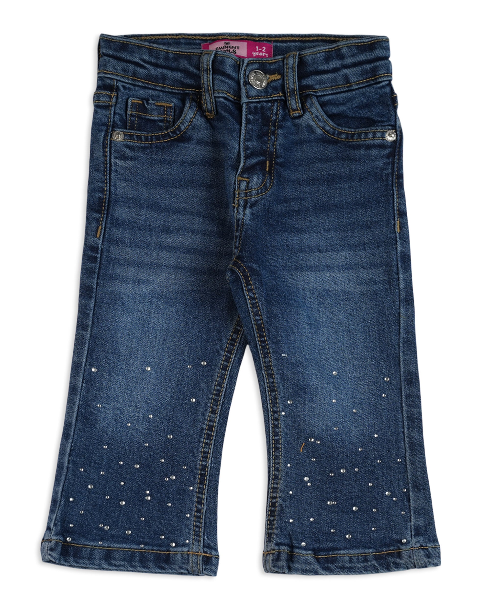 Eminent Girls Flared Fit Denim Pant