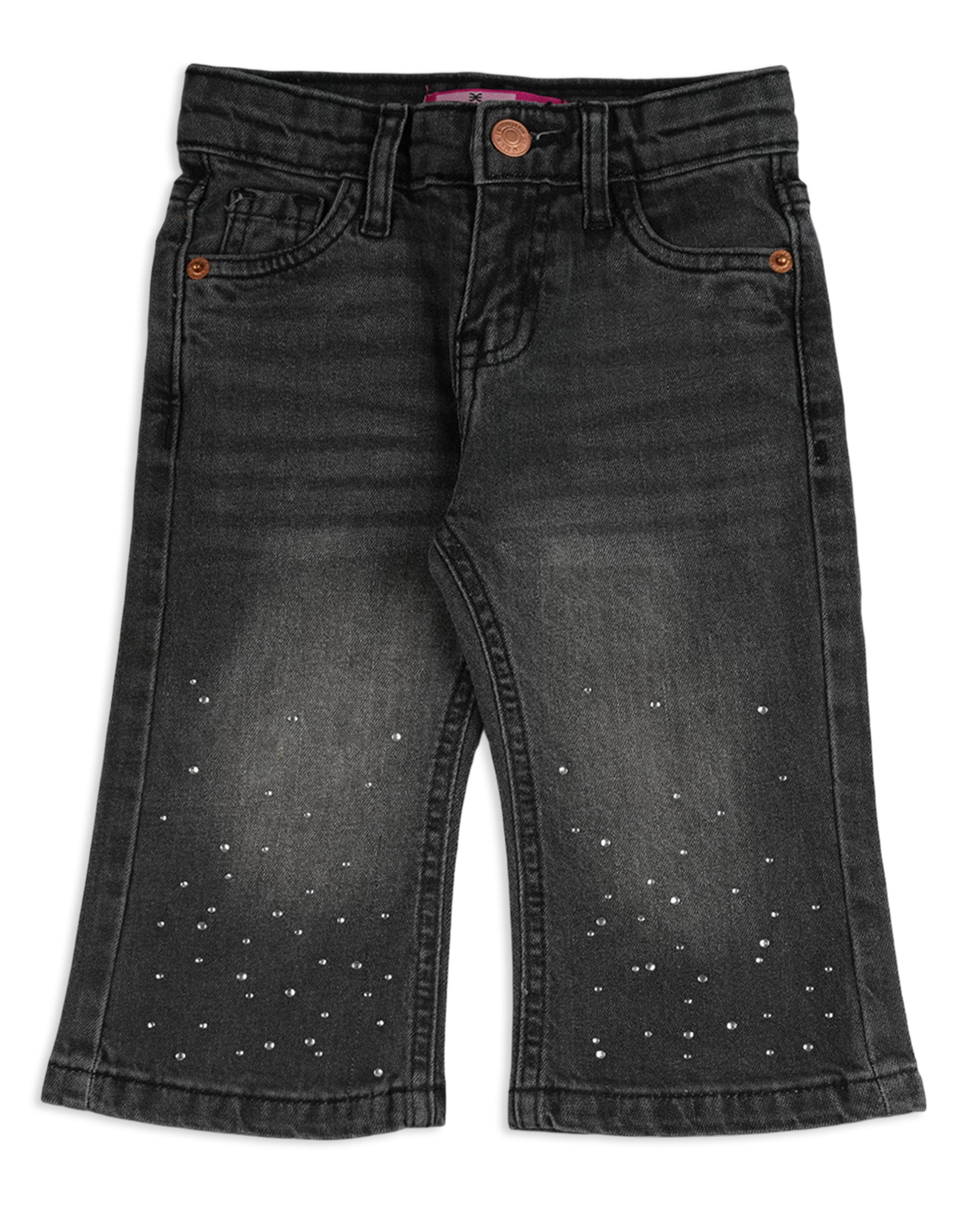 Eminent Girls Flared Fit Denim Pant