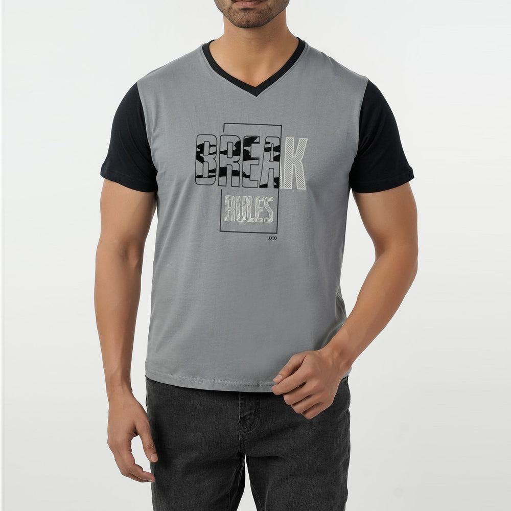 Eminent Men's Half Sleeves T-Shirt - Light Grey, Men's T-Shirts & Polos, Eminent, Chase Value