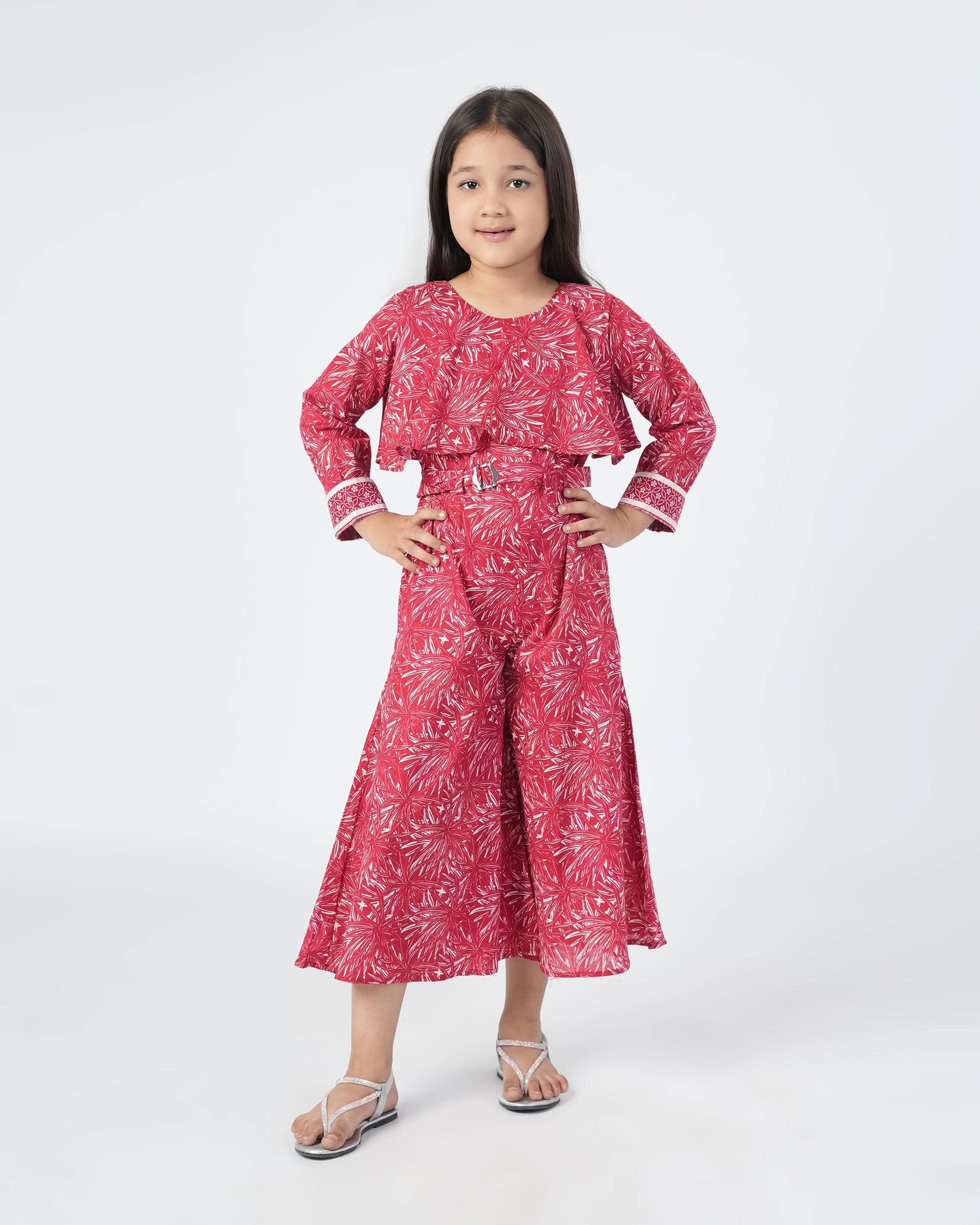Eminent Girls Jump Suit - Maroon, Girls Co-Ord Suit, Eminent, Chase Value