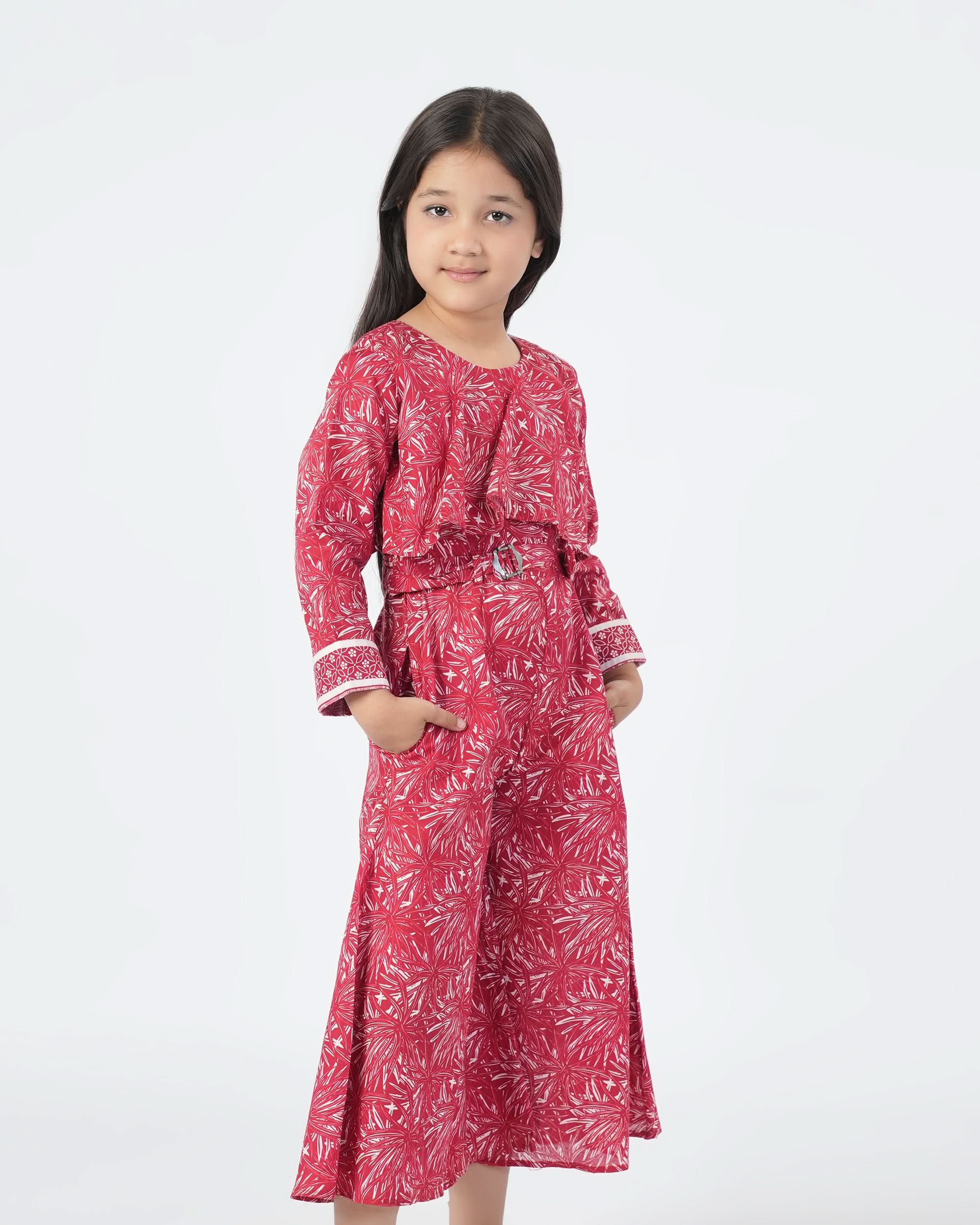 Eminent Girls Jump Suit - Maroon, Girls Co-Ord Suit, Eminent, Chase Value