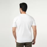 Men's Half Sleeves Round Neck Printed T-Shirt - White, Men's T-Shirts & Polos, Chase Value, Chase Value