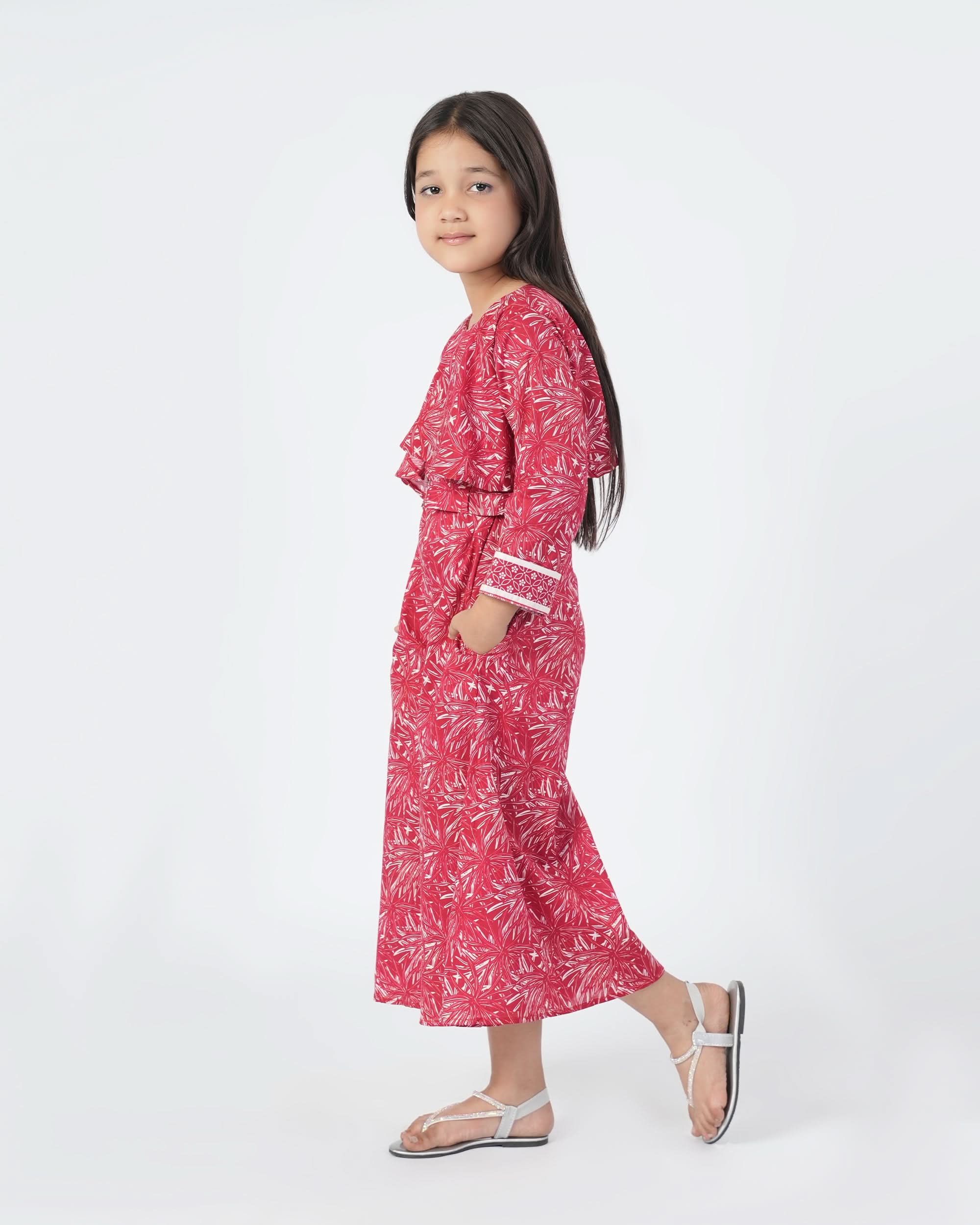 Eminent Girls Jump Suit - Maroon, Girls Co-Ord Suit, Eminent, Chase Value